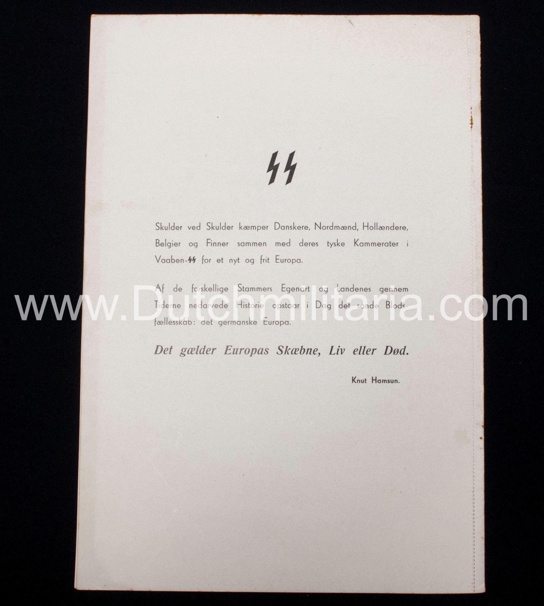 (Denmark) SS Volunteer Recruitment brochure "Den gamle danske borg" - Extremely rare - Image 27