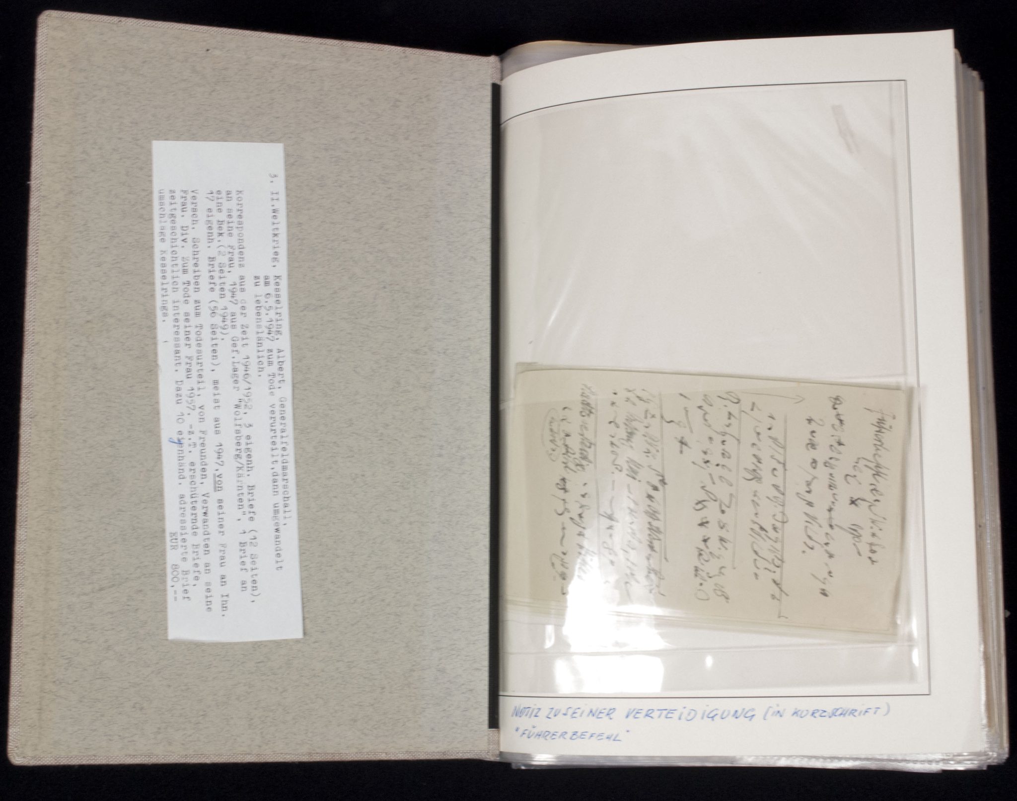 WWII Generalfeldmarschall Albert Kesselring correspondence from prison (1946 - 1952) - Image 4