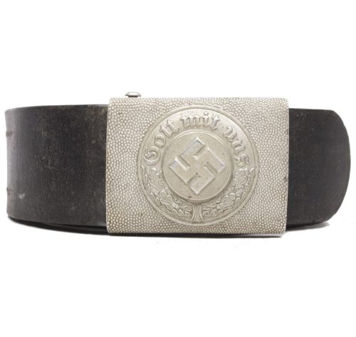 German Police Polizei Belt + tabbed Buckle (1940)