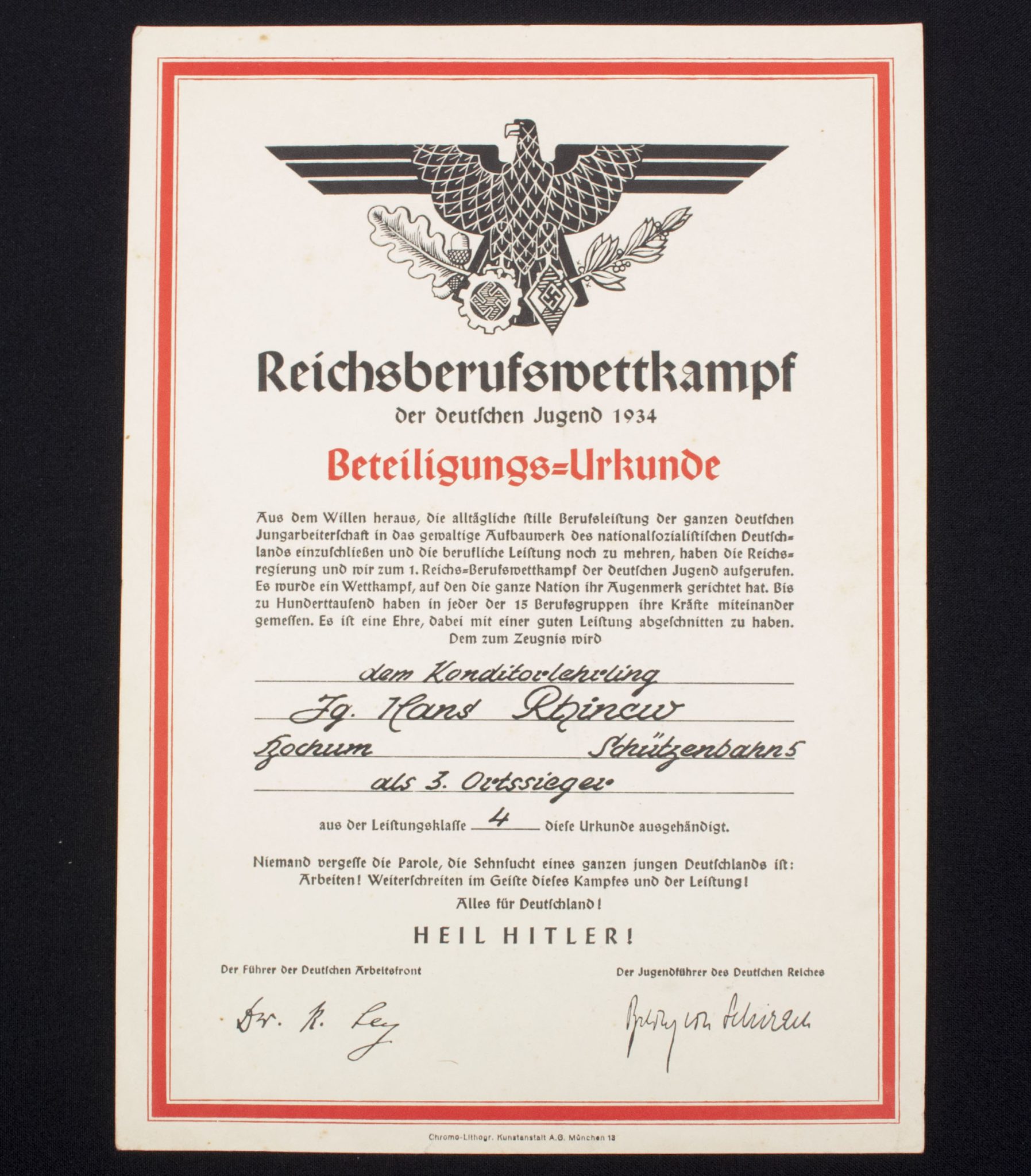 German WWII grouping from Bochum from Hans Rhinow - Image 11