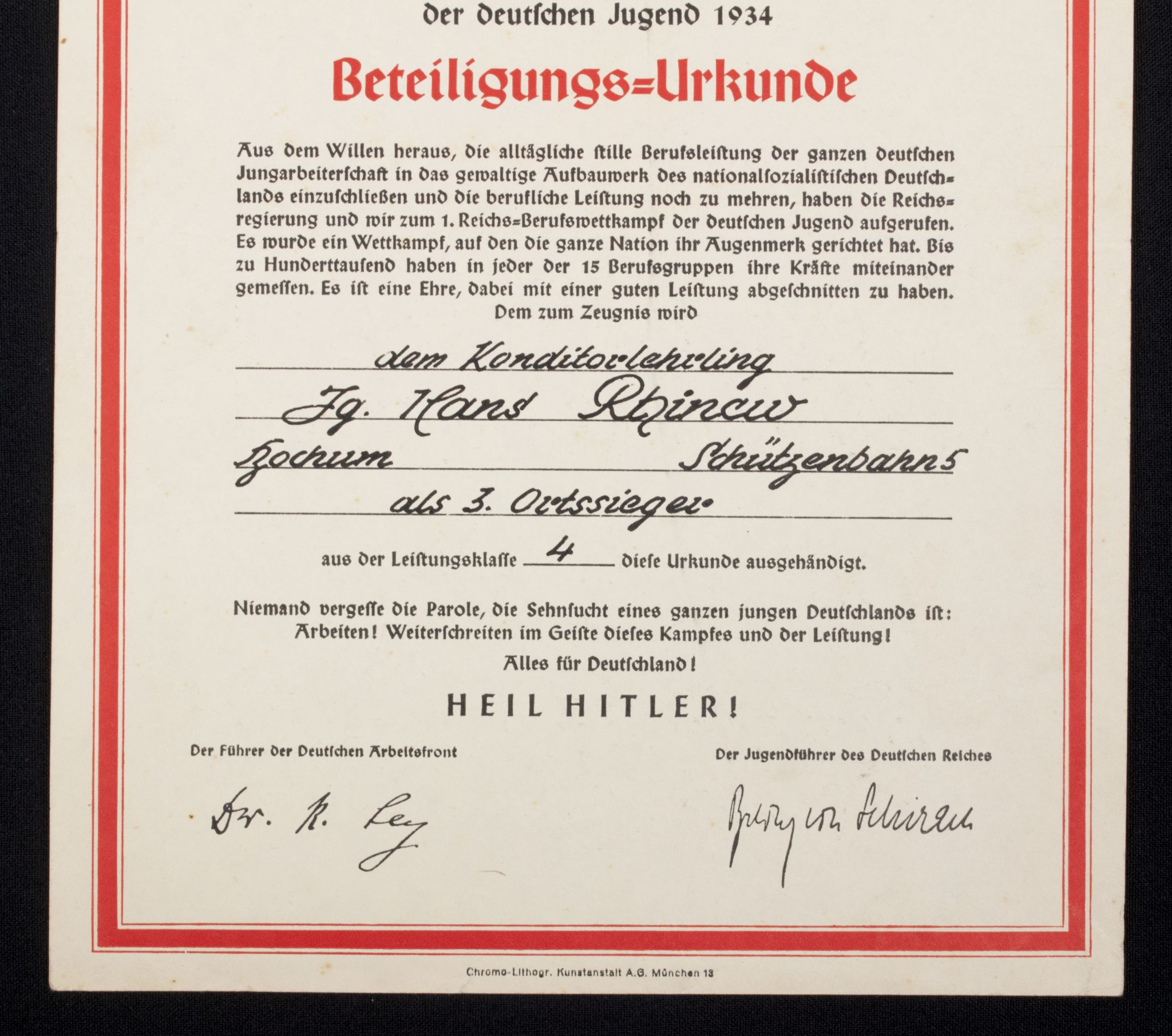 German WWII grouping from Bochum from Hans Rhinow - Image 13