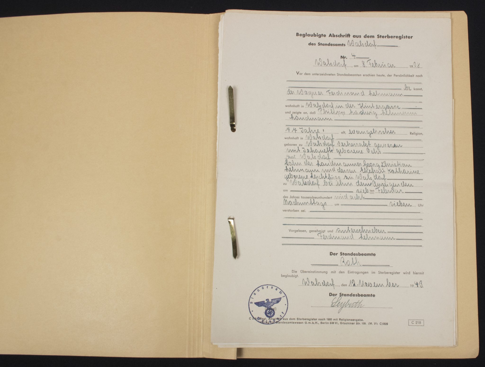 German WWII grouping from Bochum from Hans Rhinow - Image 31