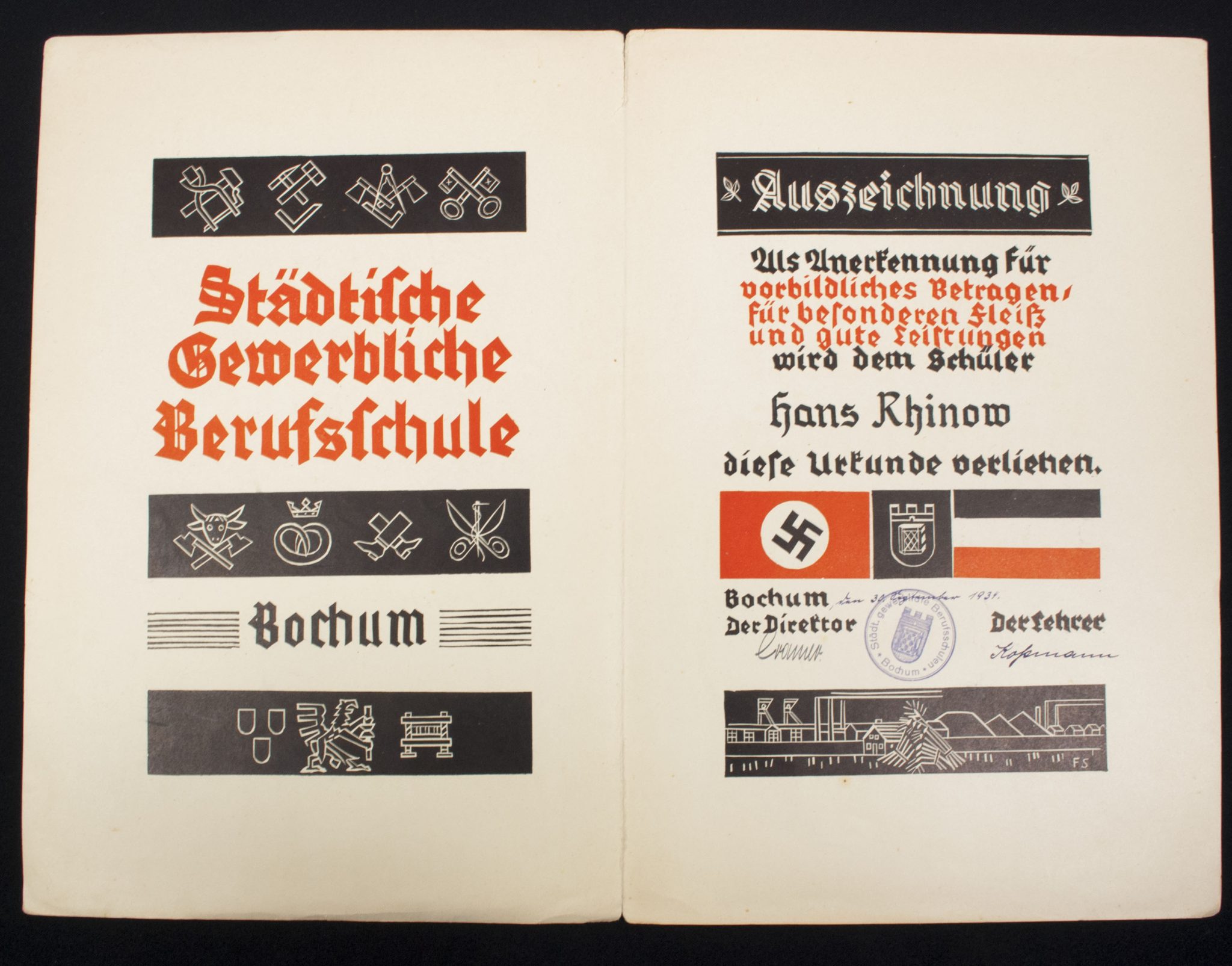 German WWII grouping from Bochum from Hans Rhinow - Image 4