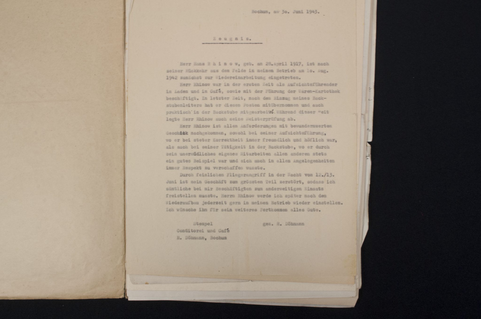 German WWII grouping from Bochum from Hans Rhinow - Image 40