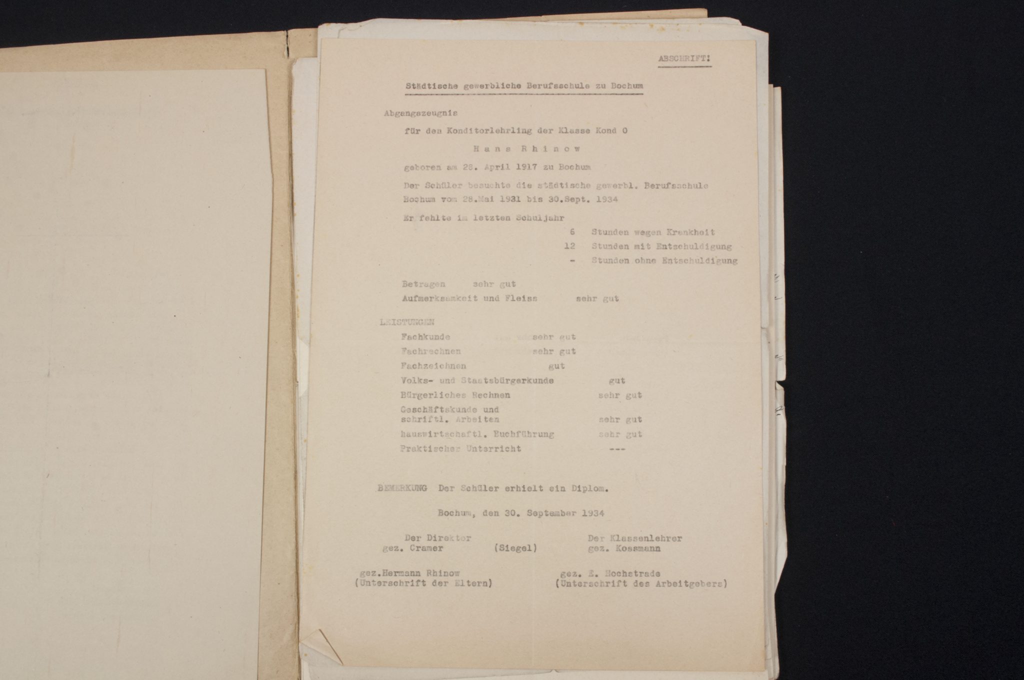 German WWII grouping from Bochum from Hans Rhinow - Image 41