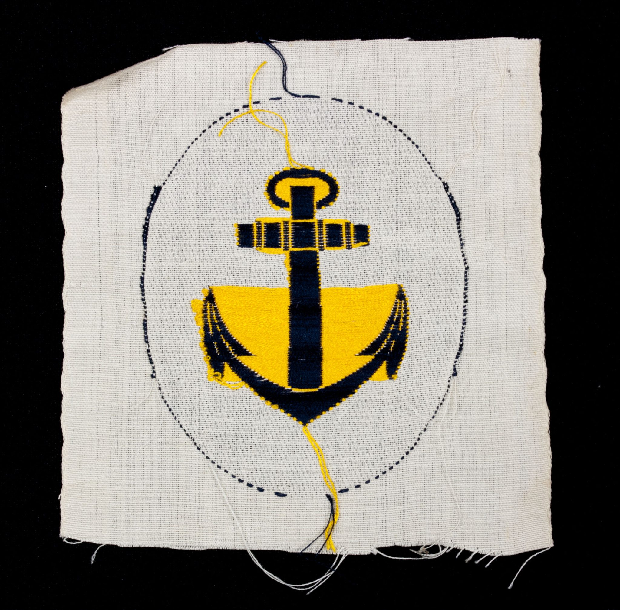 Kreigsmarine (KM) Sportshirt anchor insignia (2) Kreigsmarine (KM) Sportshirt anchor insignia