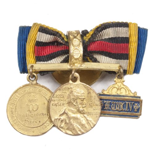 Miniature medals Kriegsdenkmünze + Zentenaren medaille + Landwehr Dienstauszeichnung