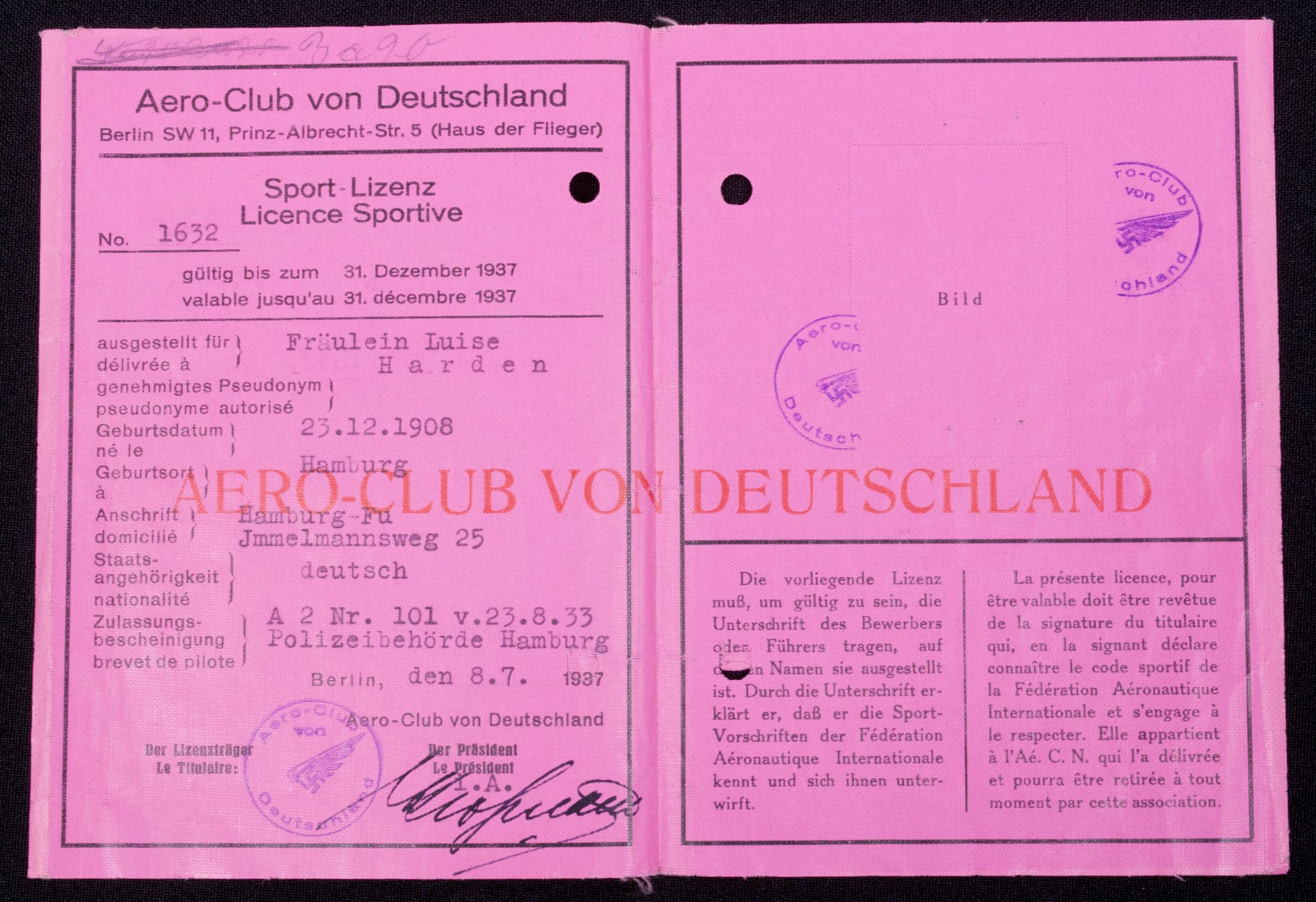 (NSFK) Large legacy grouping of Motorsportpilotin Louise Harden - extremely rare - Image 9