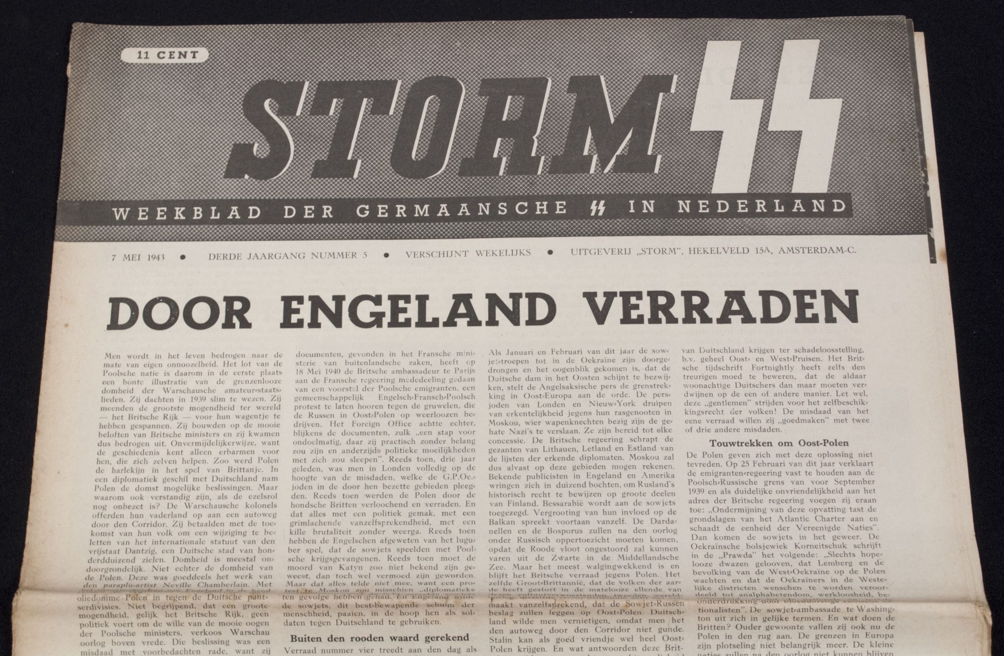 (Newspaper) Storm SS – Derde Jrg. Nr. 3 – 7 mei 1943 (3) (Newspaper) Storm SS – Derde Jrg. Nr. 3 – 7 mei 1943
