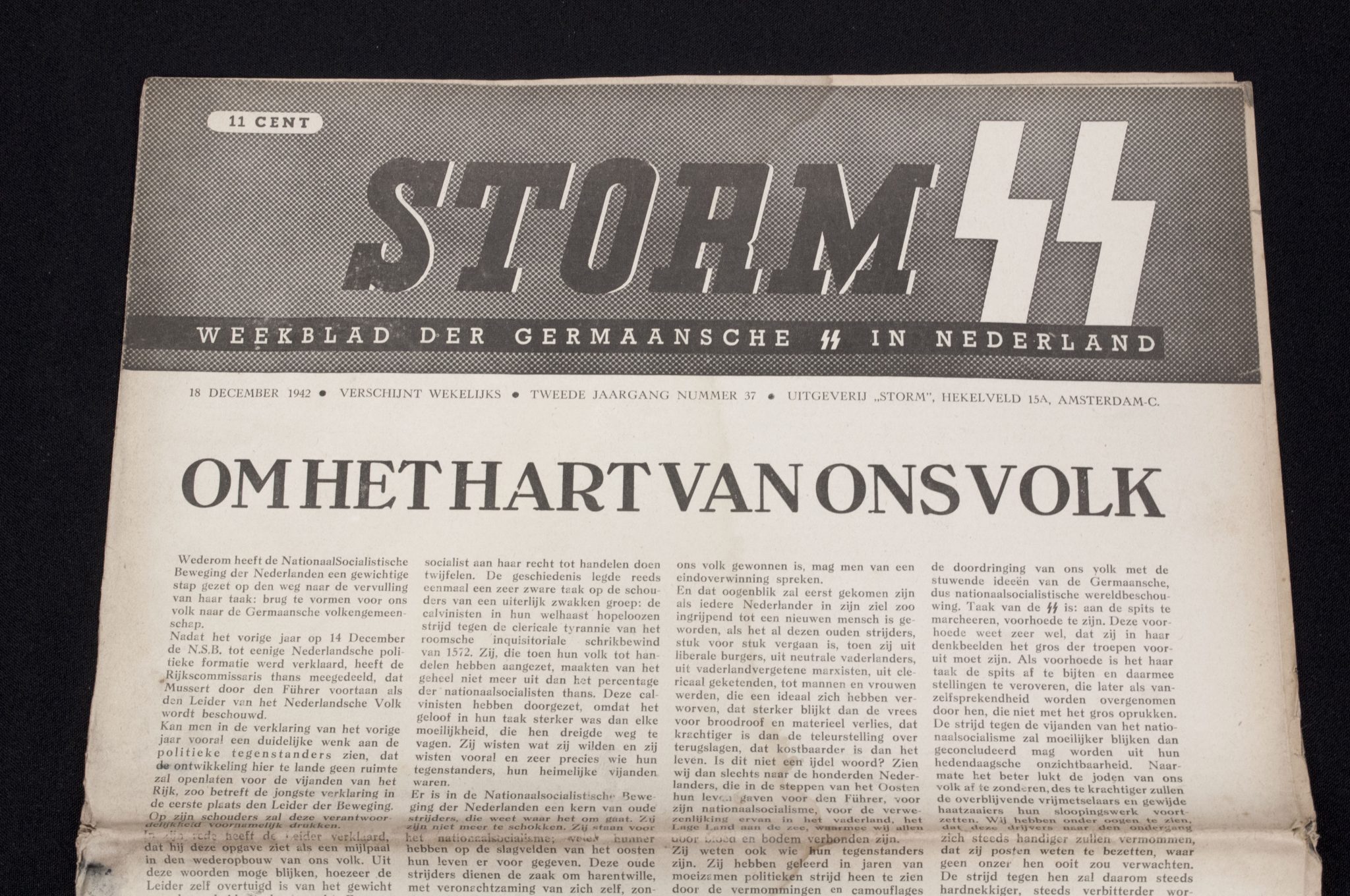 (Newspaper) Storm SS – Tweede Jrg. Nr. 37 – 18 december 1942 (3) (Newspaper) Storm SS – Tweede Jrg. Nr. 37 – 18 december 1942