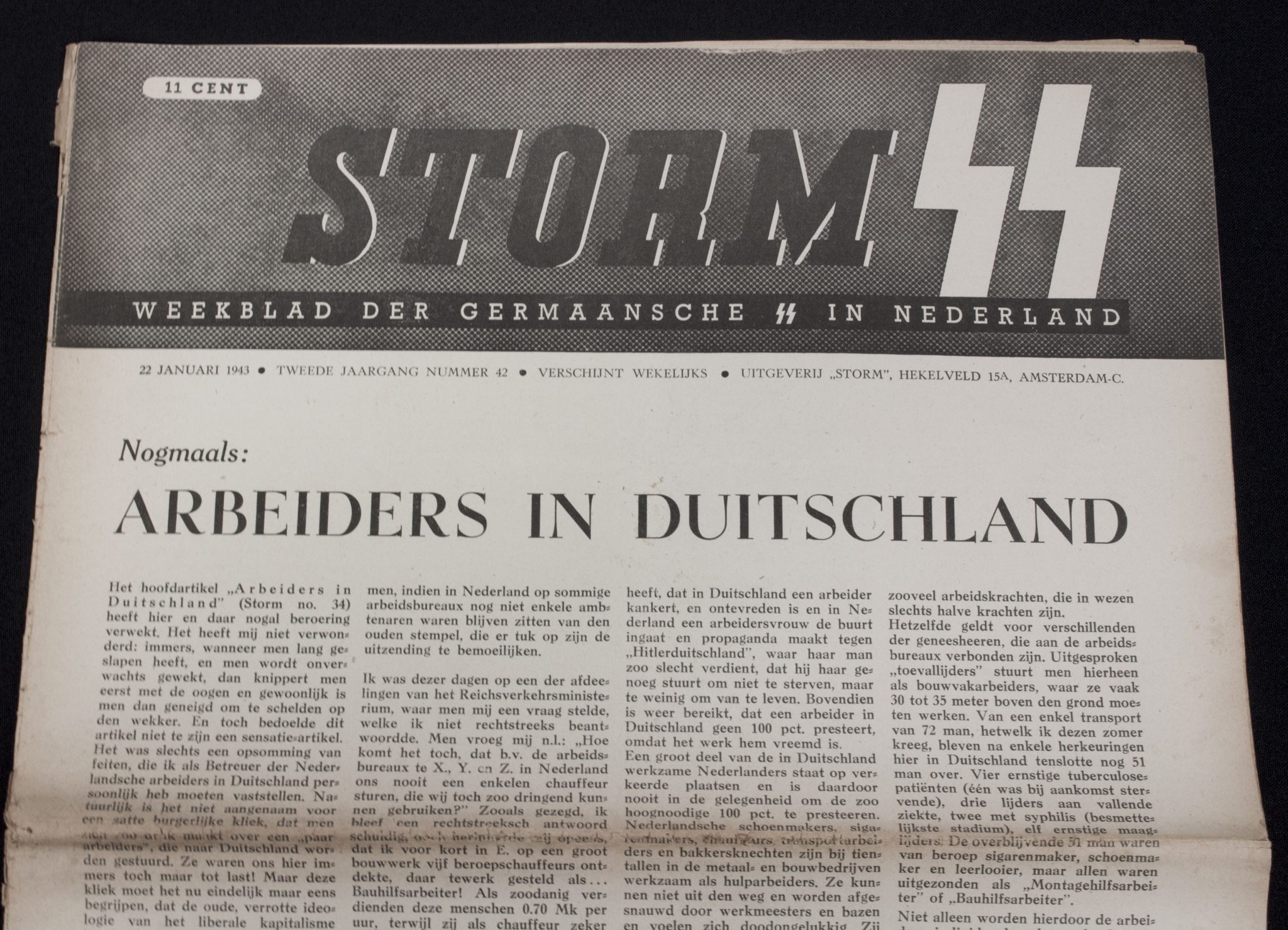 (Newspaper) Storm SS – Tweede Jrg. Nr. 42 – 22 Januari 1943 (3)