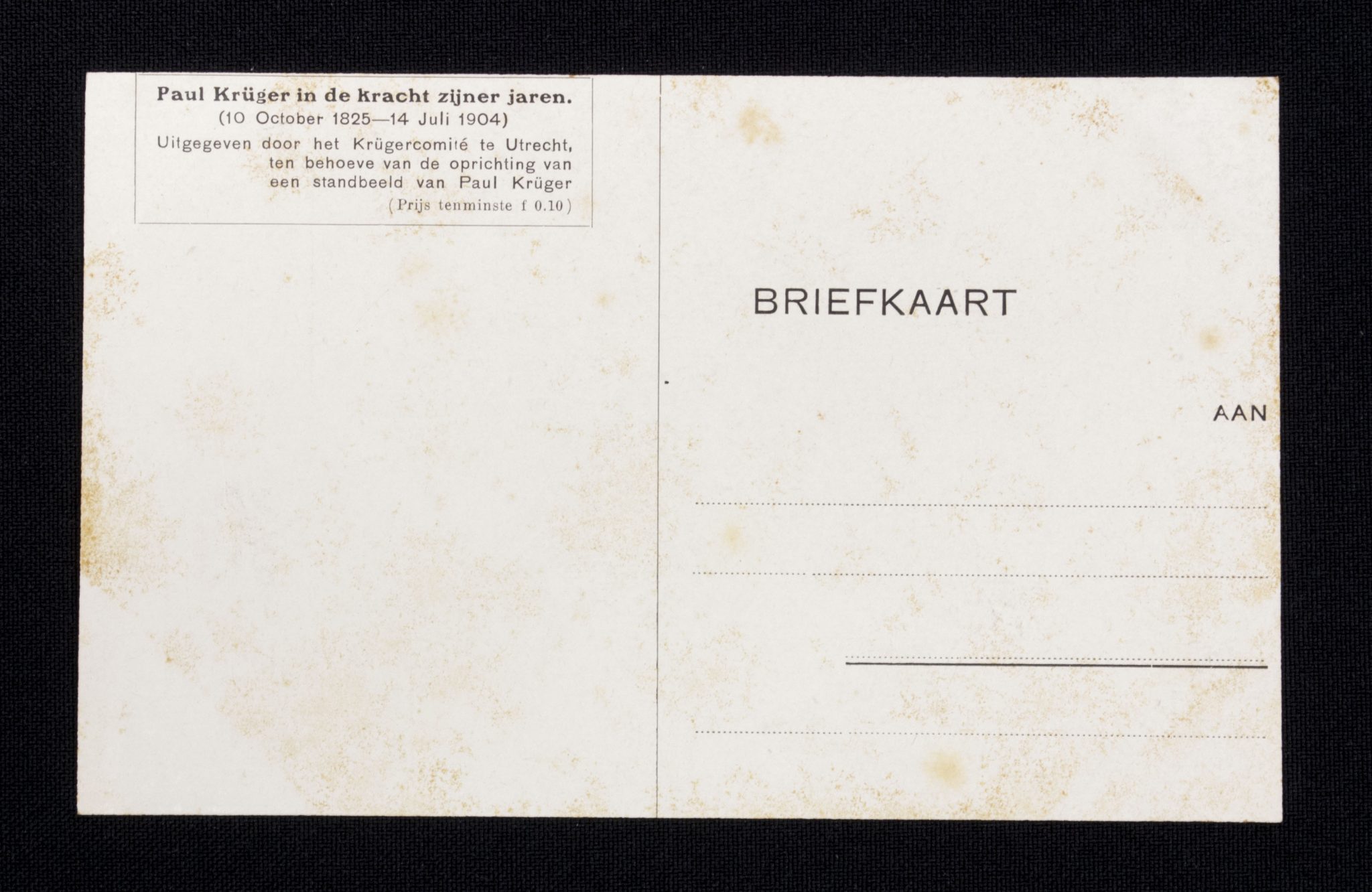 (Postcard) Paul Krüger in de kracht zijner jaren (2) (Postcard) Paul Krüger in de kracht zijner jaren