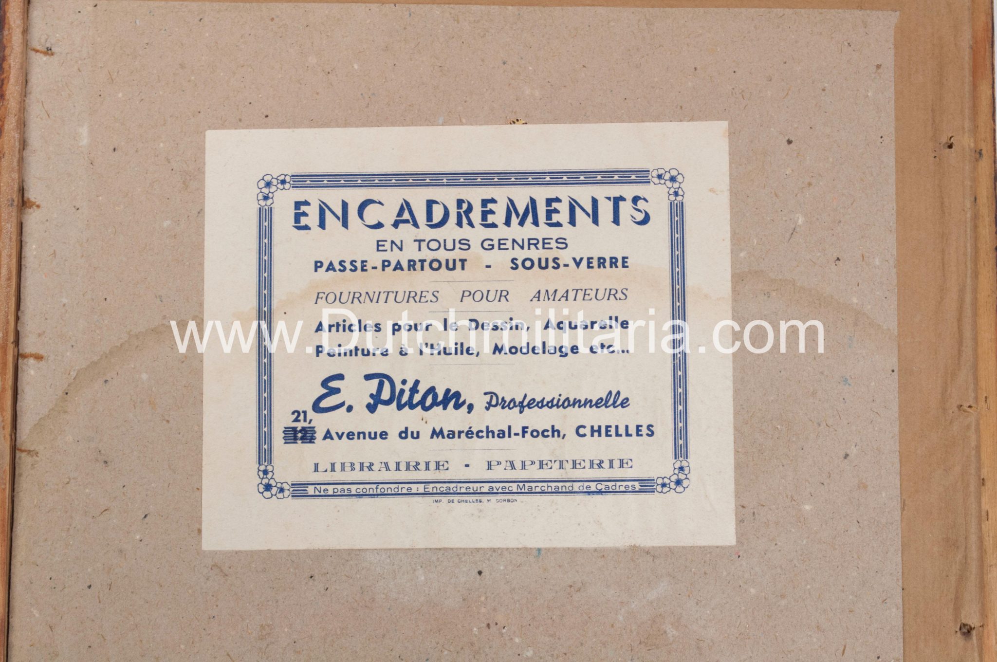 SS Ehrenurkunde III.Pol.Rgt.3. Chelles Paris (1940) - UNIQUE!