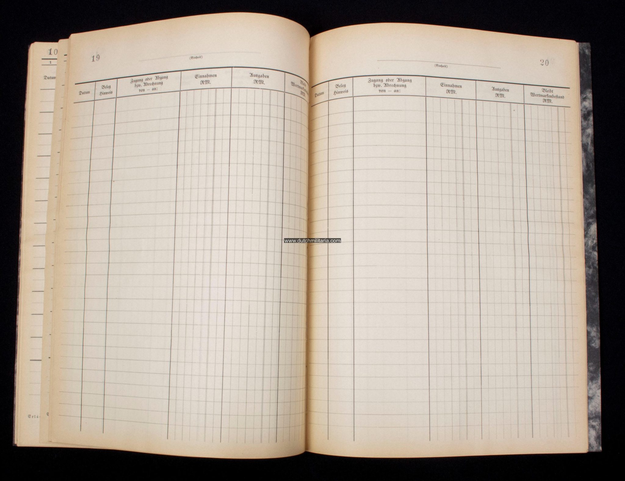 SS-FM SS-Fördernde Mitglieder Wertmarken Nachweis book from 1939 from SS-Sturm 1211 from the III.11.SS-Standarte in AustriaVienna (RARE!)