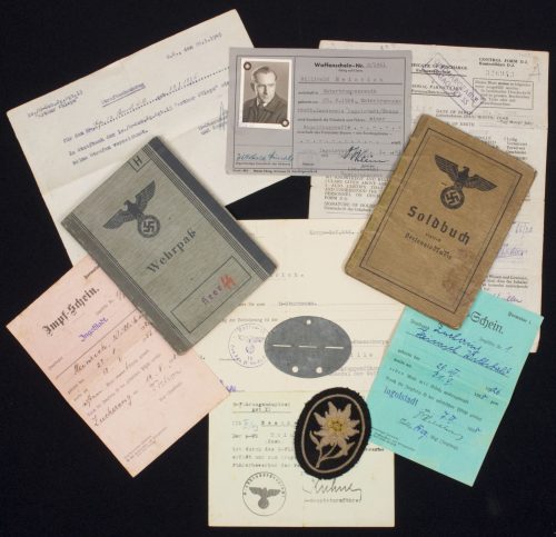 SS-Gebirgsjäger Ausbildung und Ersatz Bataillon 6. grouping + EKM + SS Gebirgsjäger abzeichen