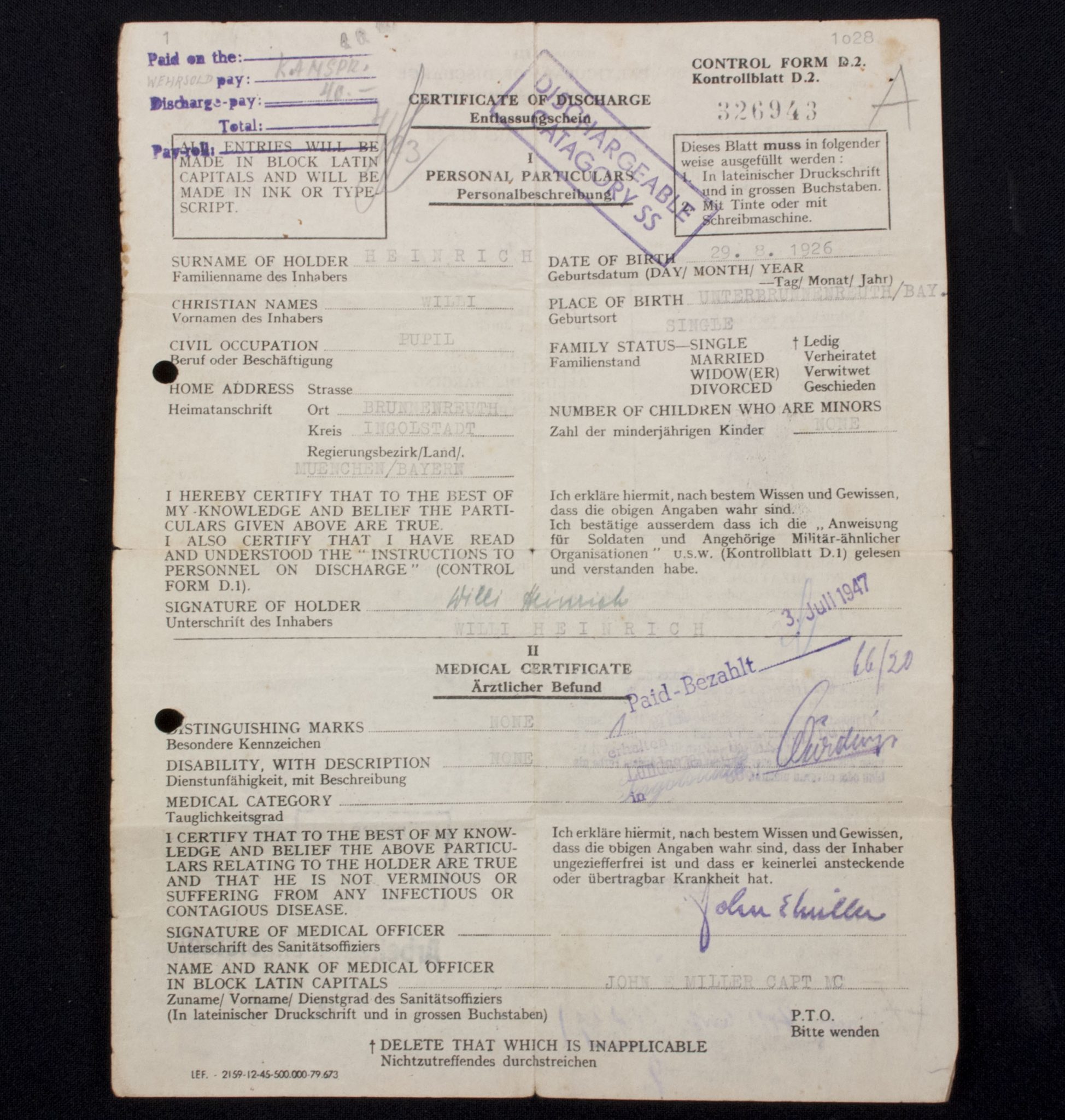 SS-Gebirgsjäger Ausbildung und Ersatz Bataillon 6. grouping + EKM + SS Gebirgsjäger abzeichen - Image 31