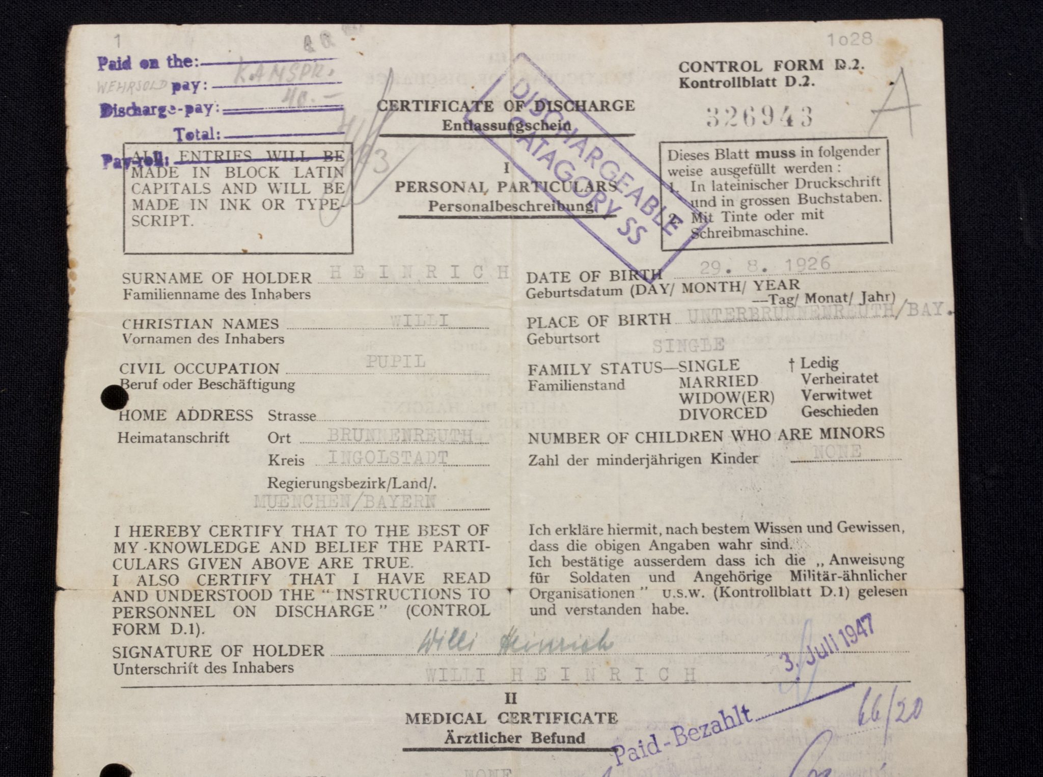 SS-Gebirgsjäger Ausbildung und Ersatz Bataillon 6. grouping + EKM + SS Gebirgsjäger abzeichen - Image 32