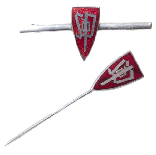 Sudeten Deutsche Partei memberpin and female memberbrooch