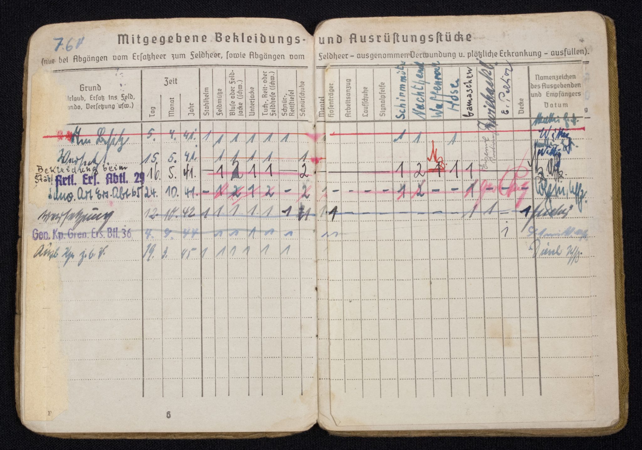 Technische Nothilfe Schirmmütze + Soldbuch named to Friedrich "Fritz" Wittig - Image 31