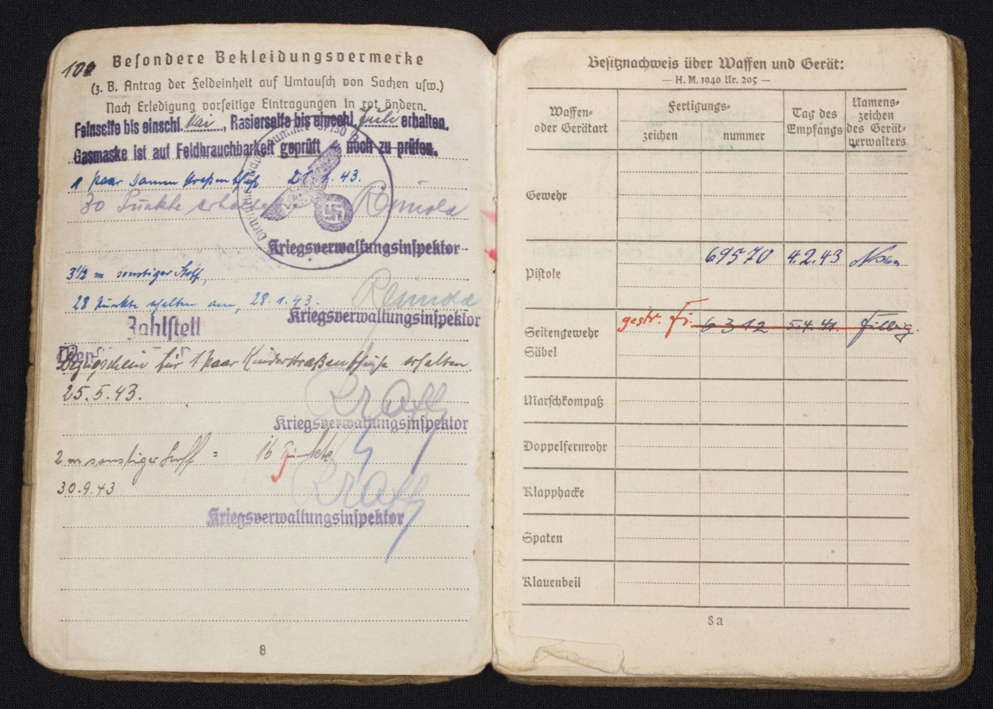 Technische Nothilfe Schirmmütze + Soldbuch named to Friedrich "Fritz" Wittig - Image 32