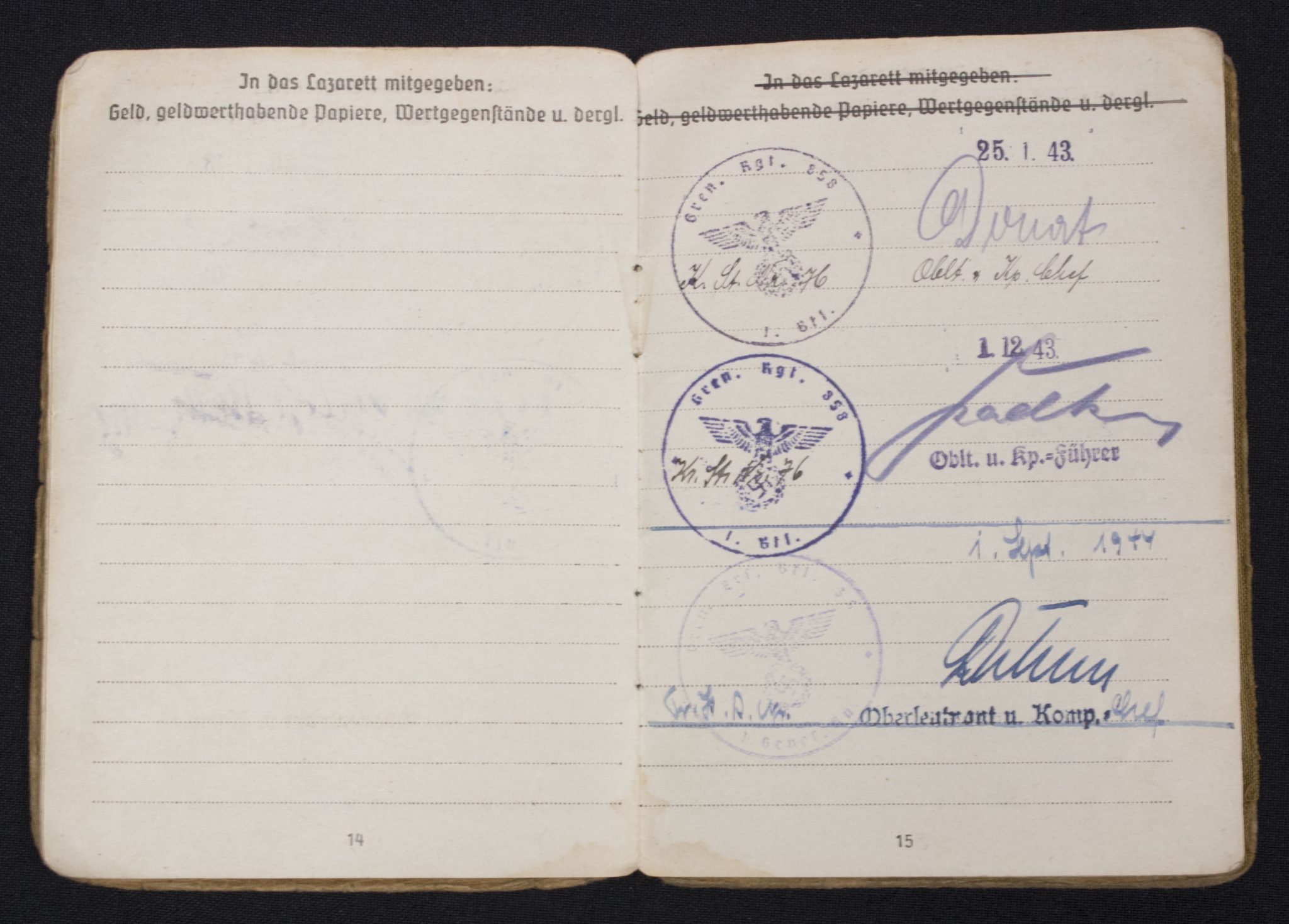 Technische Nothilfe Schirmmütze + Soldbuch named to Friedrich "Fritz" Wittig - Image 37