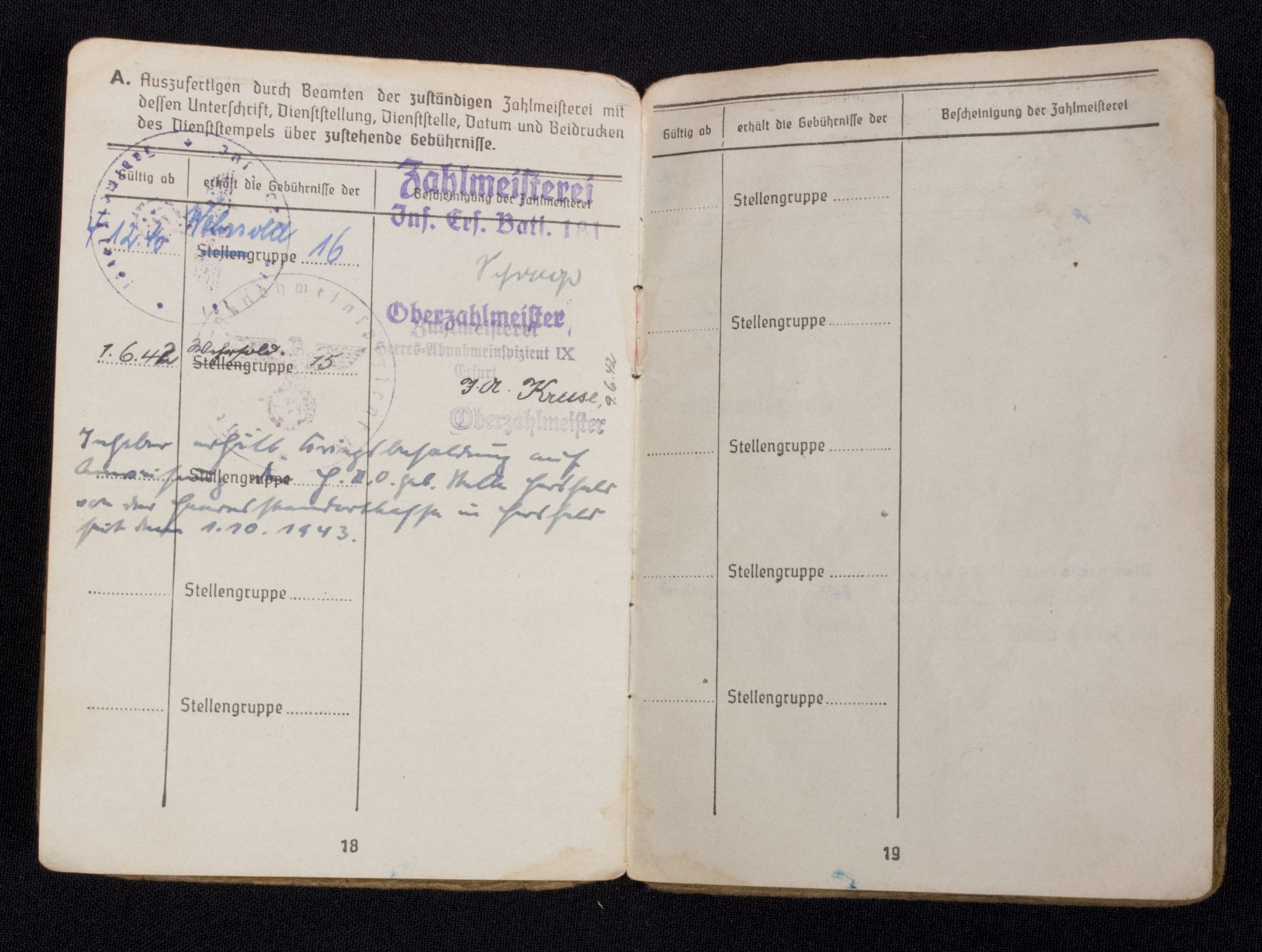 Technische Nothilfe Schirmmütze + Soldbuch named to Friedrich "Fritz" Wittig - Image 38