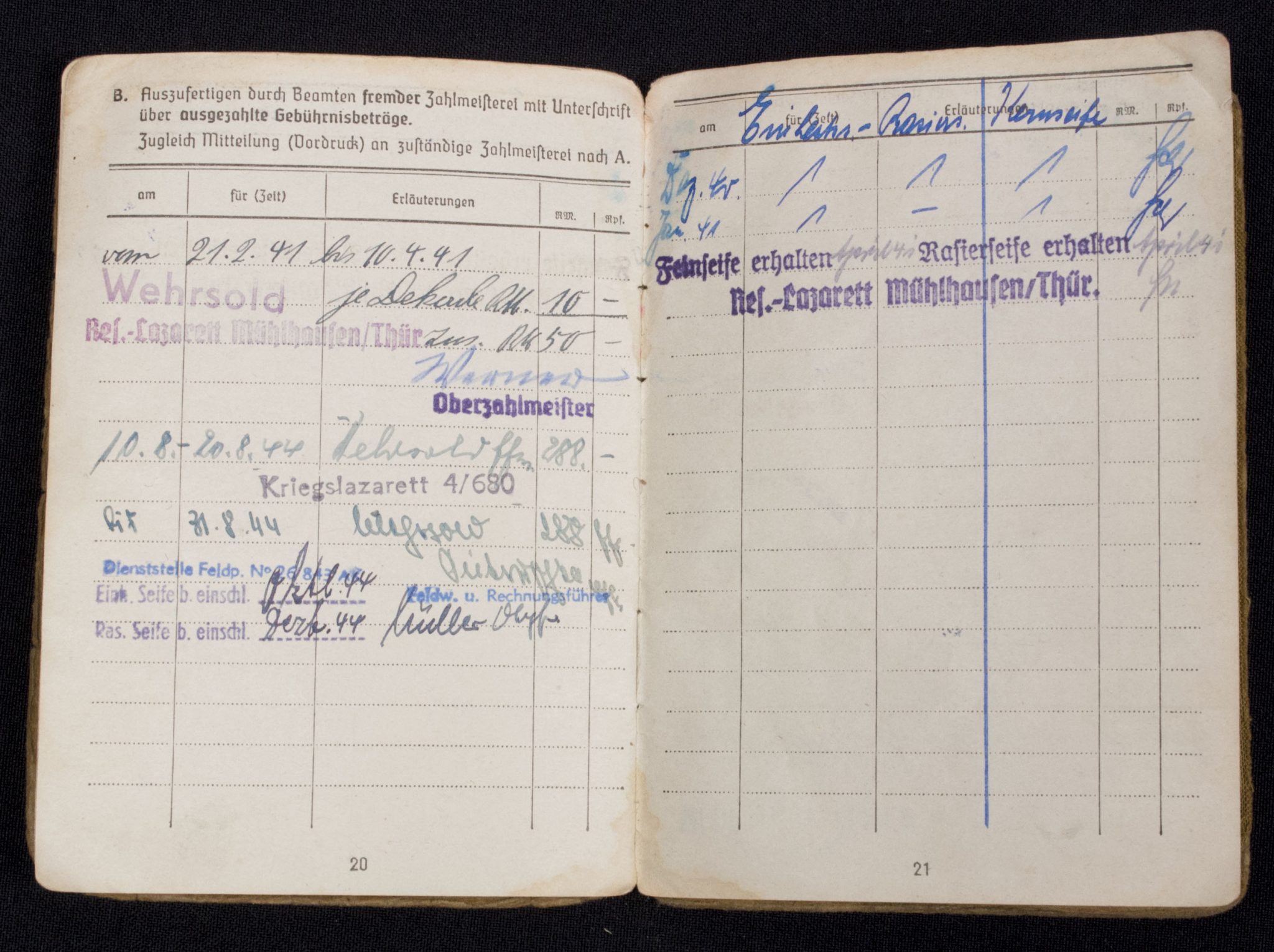 Technische Nothilfe Schirmmütze + Soldbuch named to Friedrich "Fritz" Wittig - Image 39