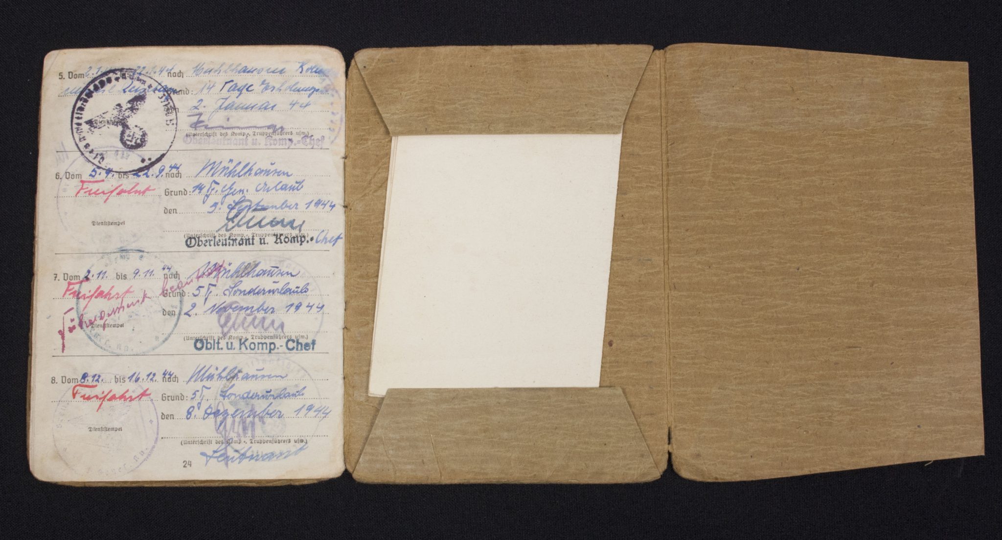 Technische Nothilfe Schirmmütze + Soldbuch named to Friedrich "Fritz" Wittig - Image 46