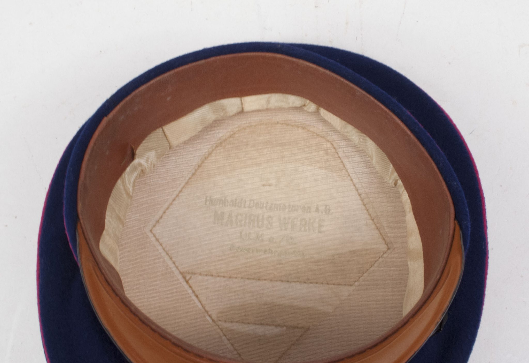 WWII German Feuerschutzpolizei (Fire police) EMNCO visor cap