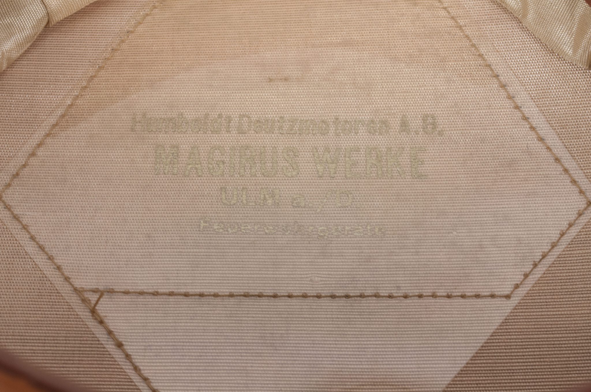 WWII German Feuerschutzpolizei (Fire police) EMNCO visor cap