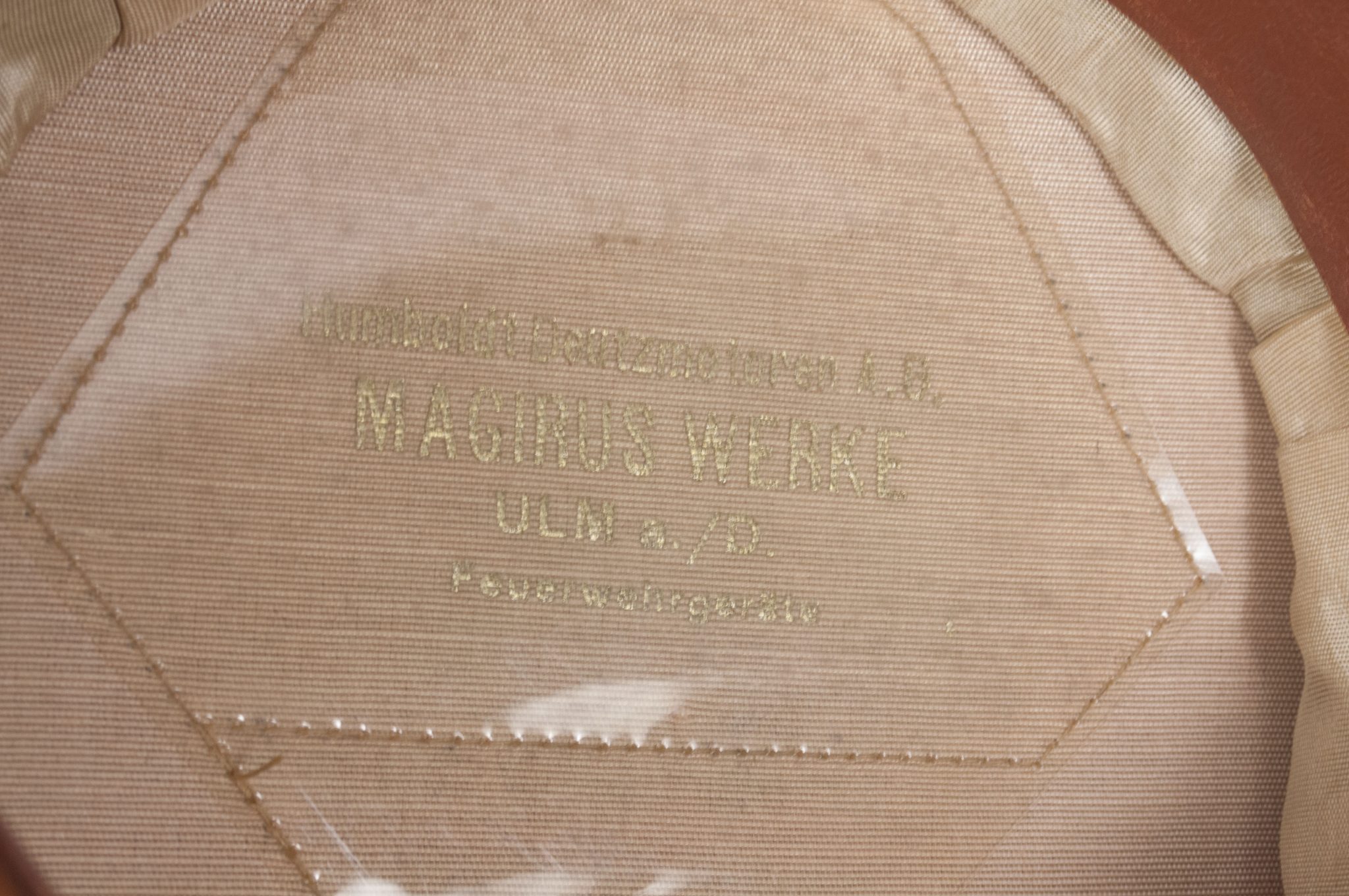 WWII German Feuerschutzpolizei (Fire police) EMNCO visor cap