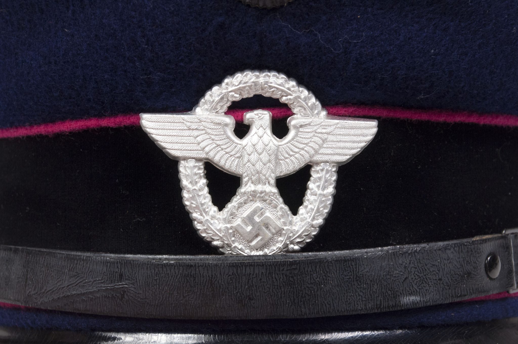 WWII German Feuerschutzpolizei (Fire police) EMNCO visor cap