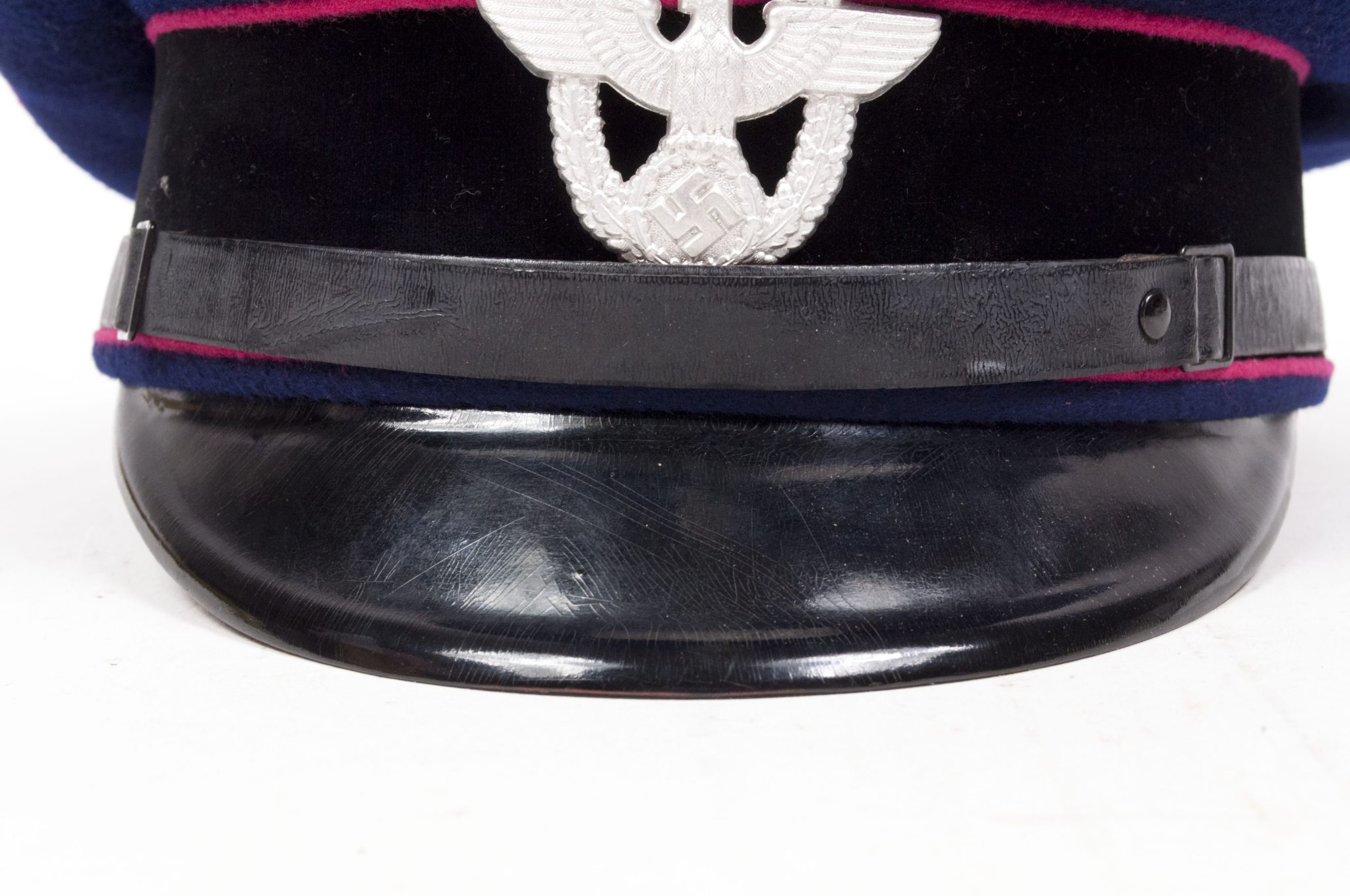 WWII German Feuerschutzpolizei (Fire police) EMNCO visor cap