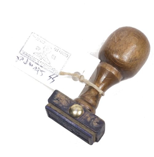 Original SS Stamp: "Schutzstaffeln d. NSDAP 1940 Gültig für Okt/Dez." - RARE