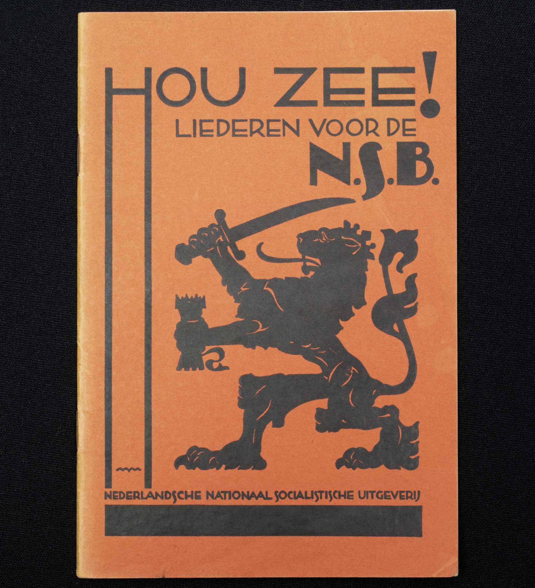 (Brochure) Hou Zee! Liederen voor de N.S.B. (1938)