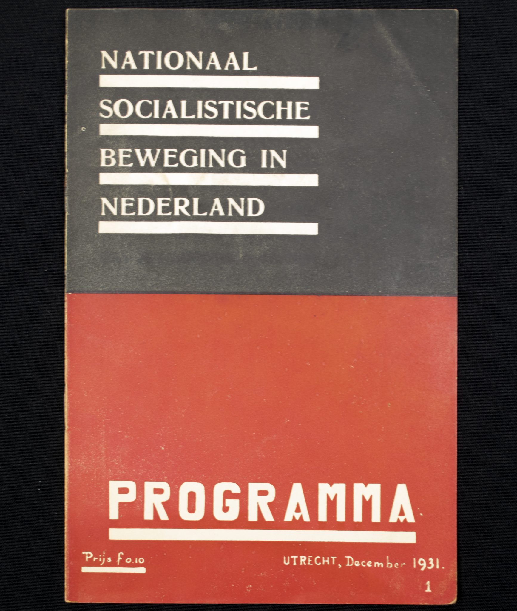 (Brochure) NSB - Programma No.1 (1931) + Toelichting van het programma No.2 (1932) - RARE!!!!!!!