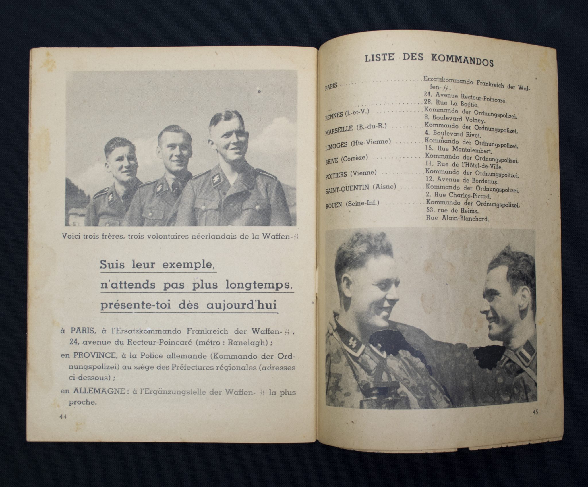 (Brochure) Waffen-SS - La SS t’appelle! - Very rare French edition