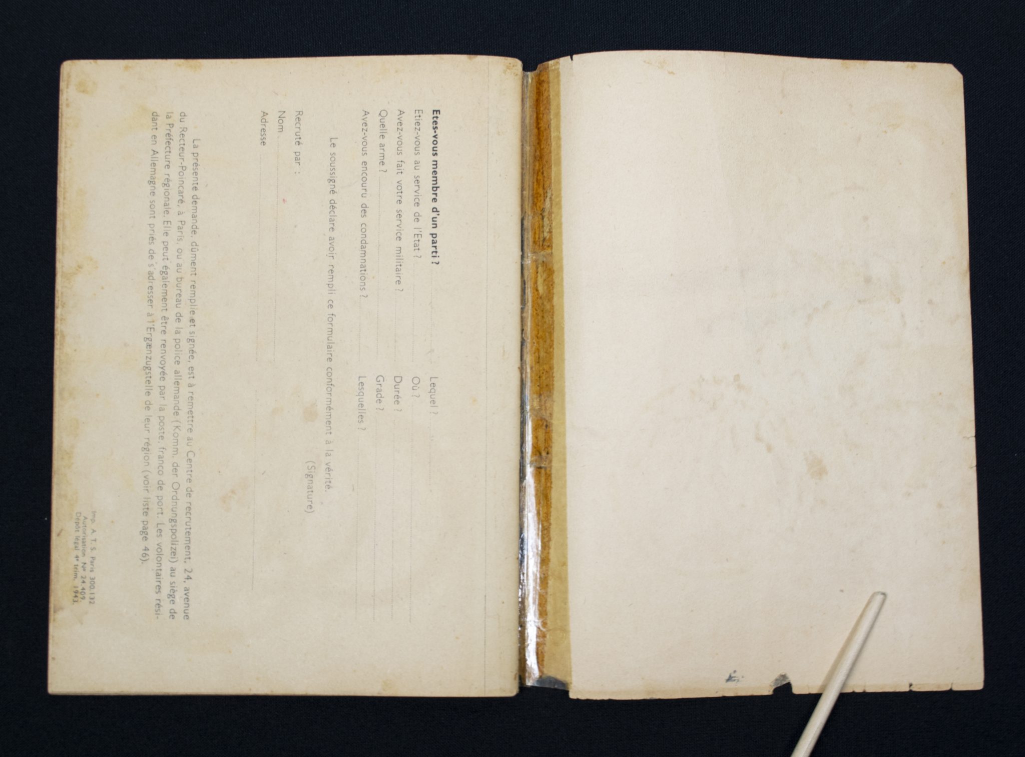 (Brochure) Waffen-SS - La SS t’appelle! - Very rare French edition