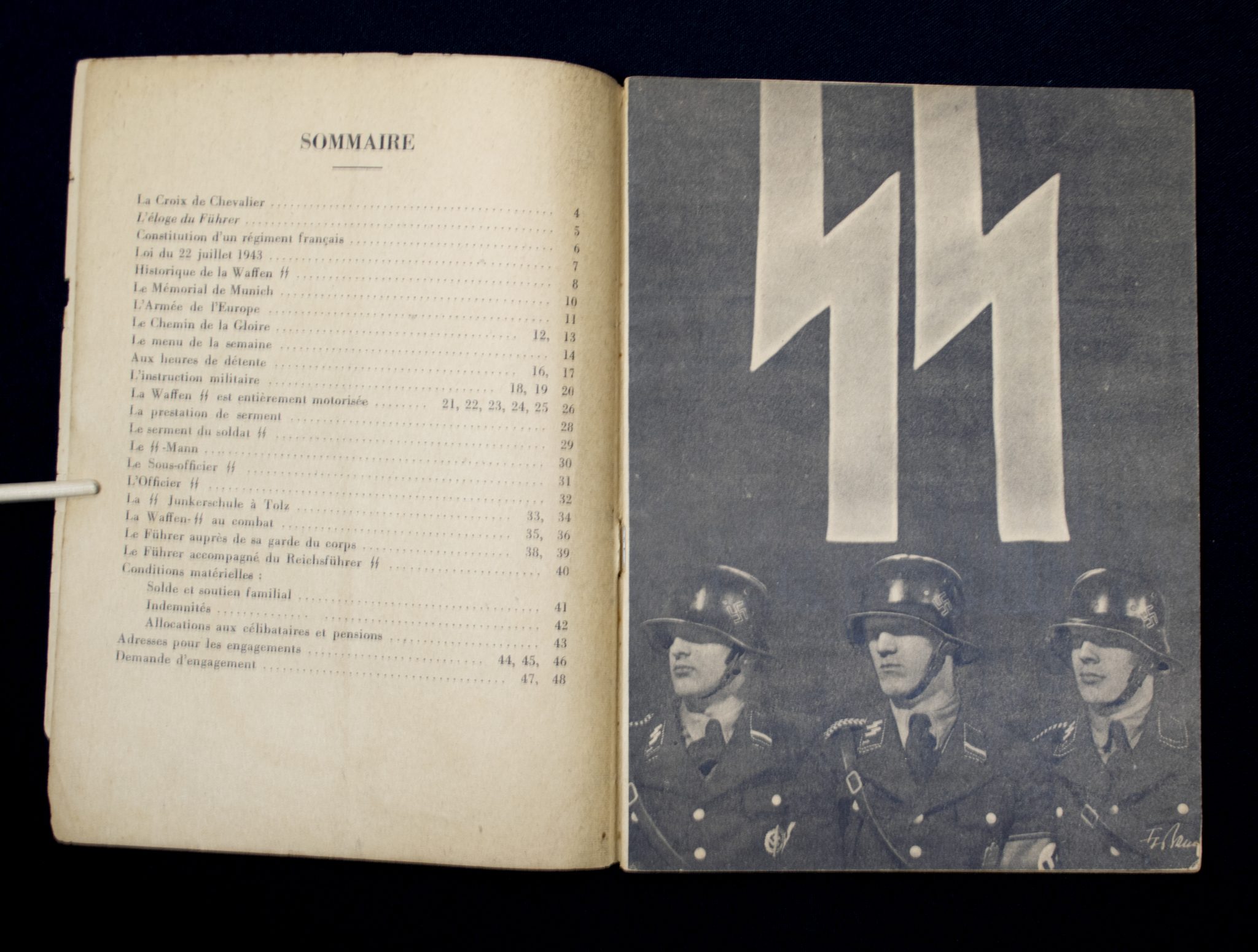 (Brochure) Waffen-SS - La SS t’appelle! - Very rare French edition