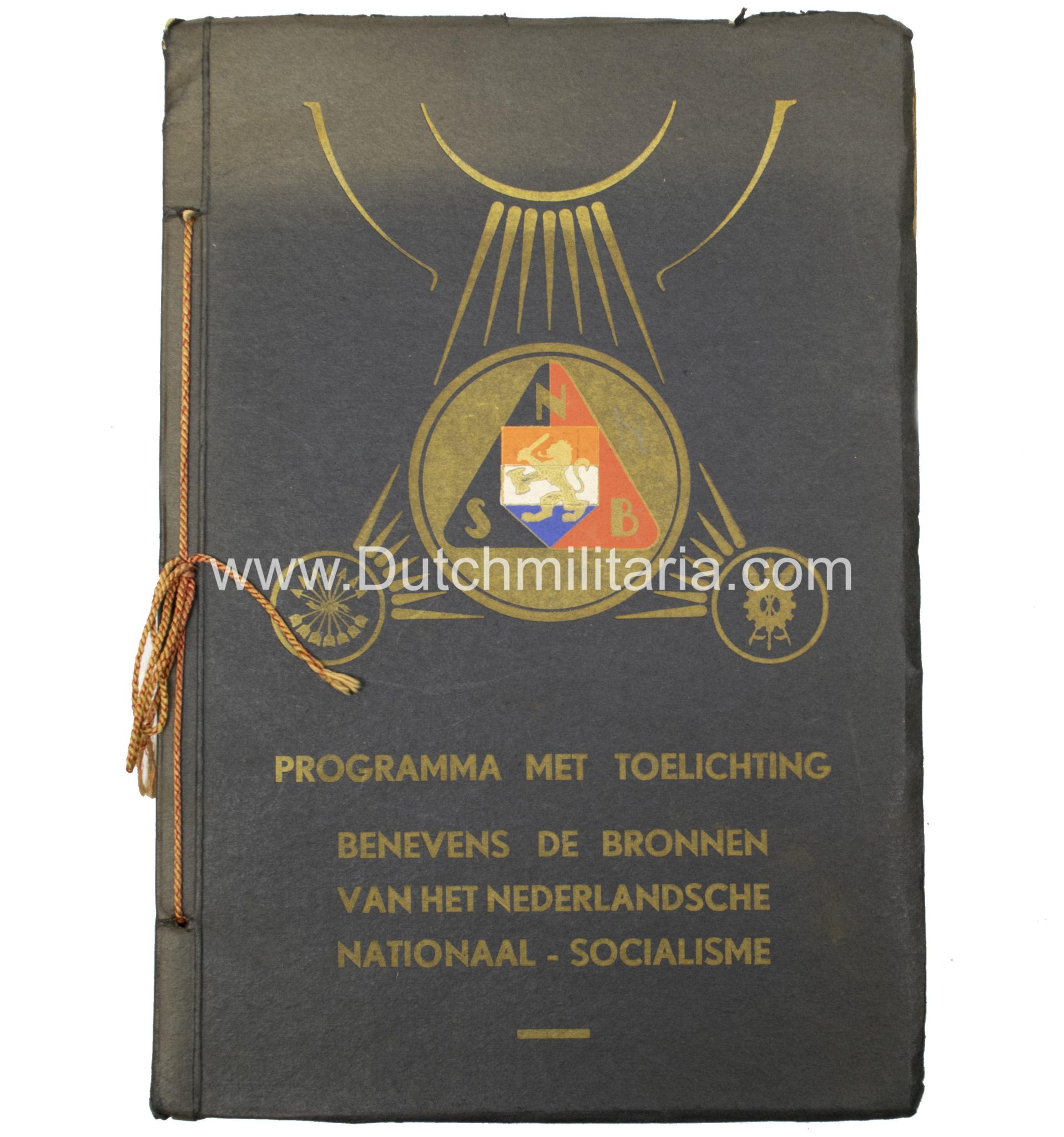 (NSB) Programma met toelichting benevens de bronnen van het Nederlandsche Nationaal-socialisme. #85 (of only 100!) - Extremely rare
