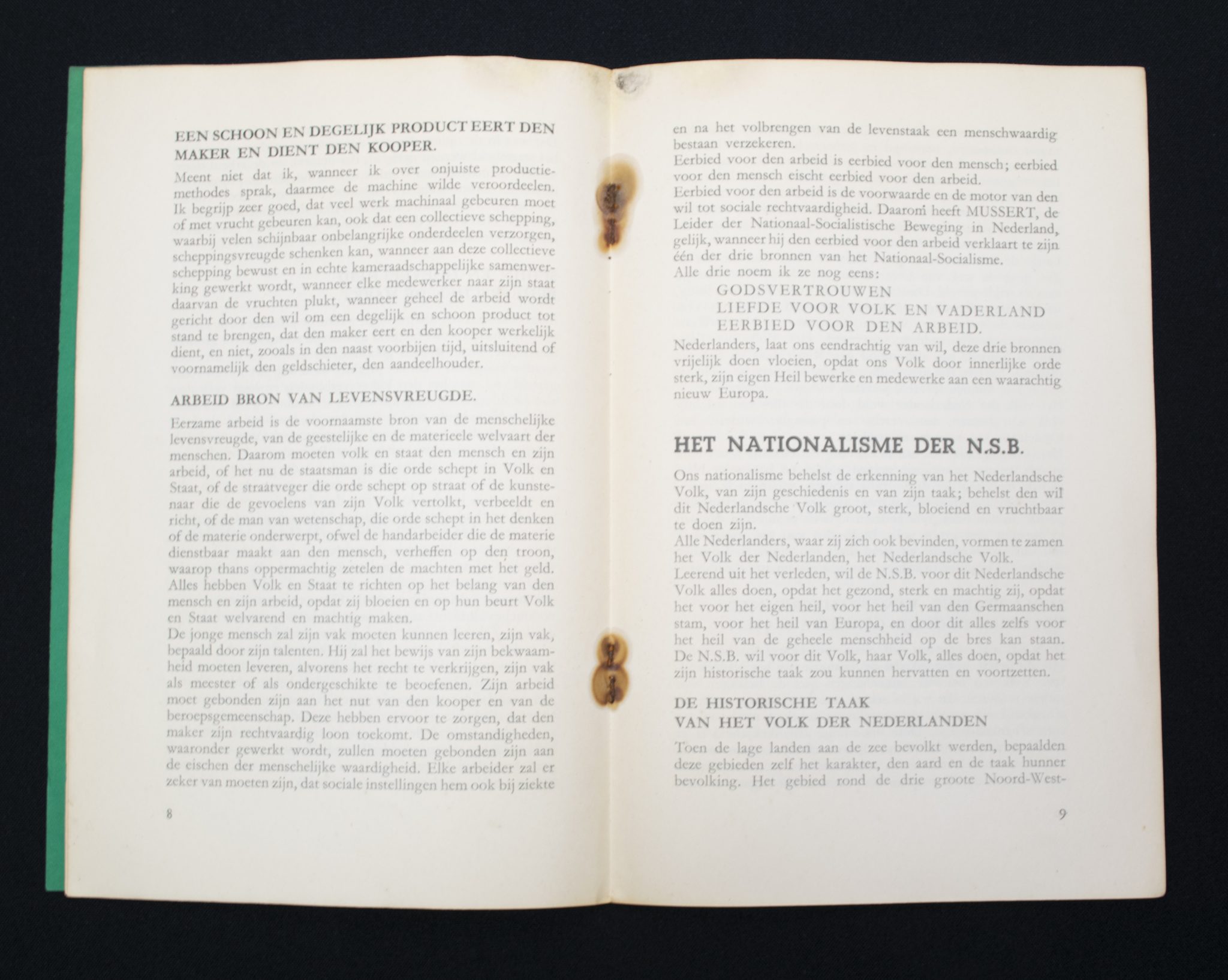 De drie bronnen van eht natiuonaal-socialisme en het nationalisme en het socialisme der N.S.B.