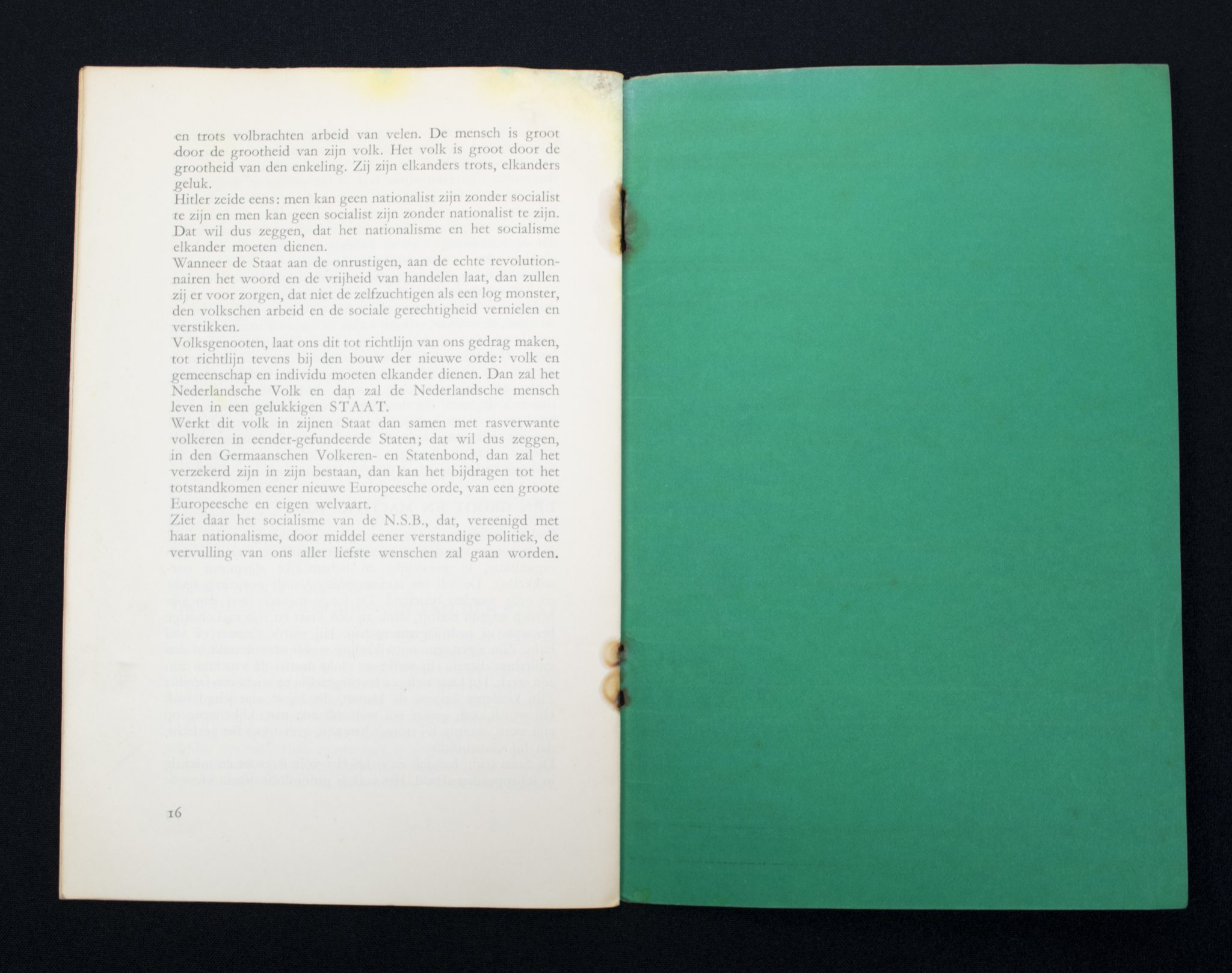 De drie bronnen van eht natiuonaal-socialisme en het nationalisme en het socialisme der N.S.B.