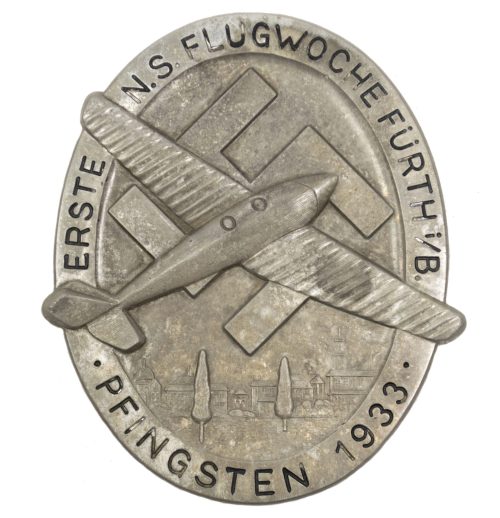 Erste N.S. Flugwoche Fürth iB. Pfingsten 1933 (Maker C.E. Juncker Berlin)