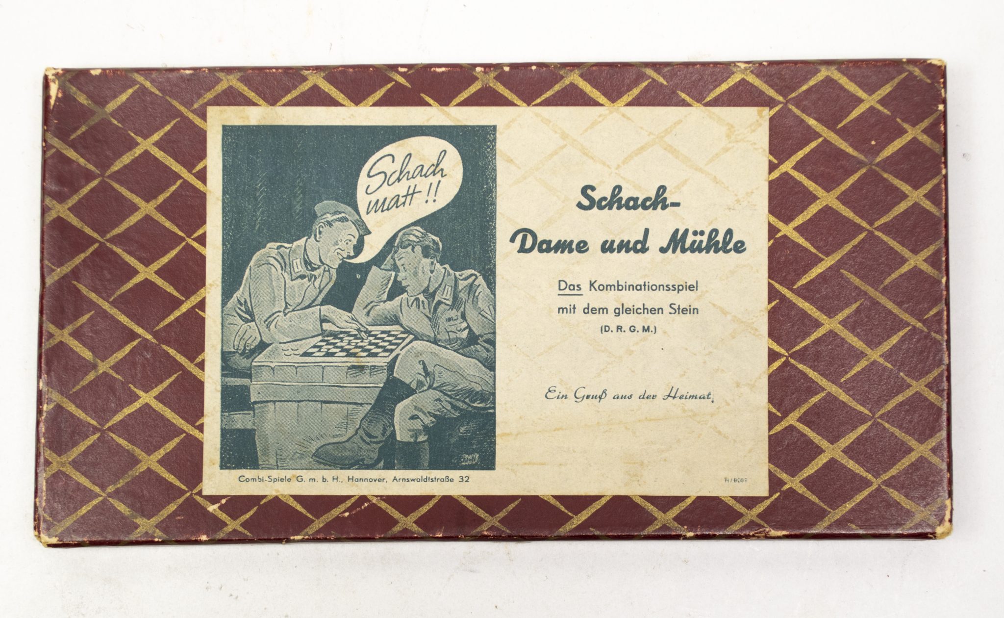 (Game) German field chess and checkers game Schach- Dame und Mühle (1) (Game) German field chess and checkers game Schach- Dame und Mühle