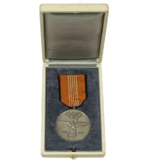 German 1936 Olympic medal/Olympia Erinnerungsmedaile + etui