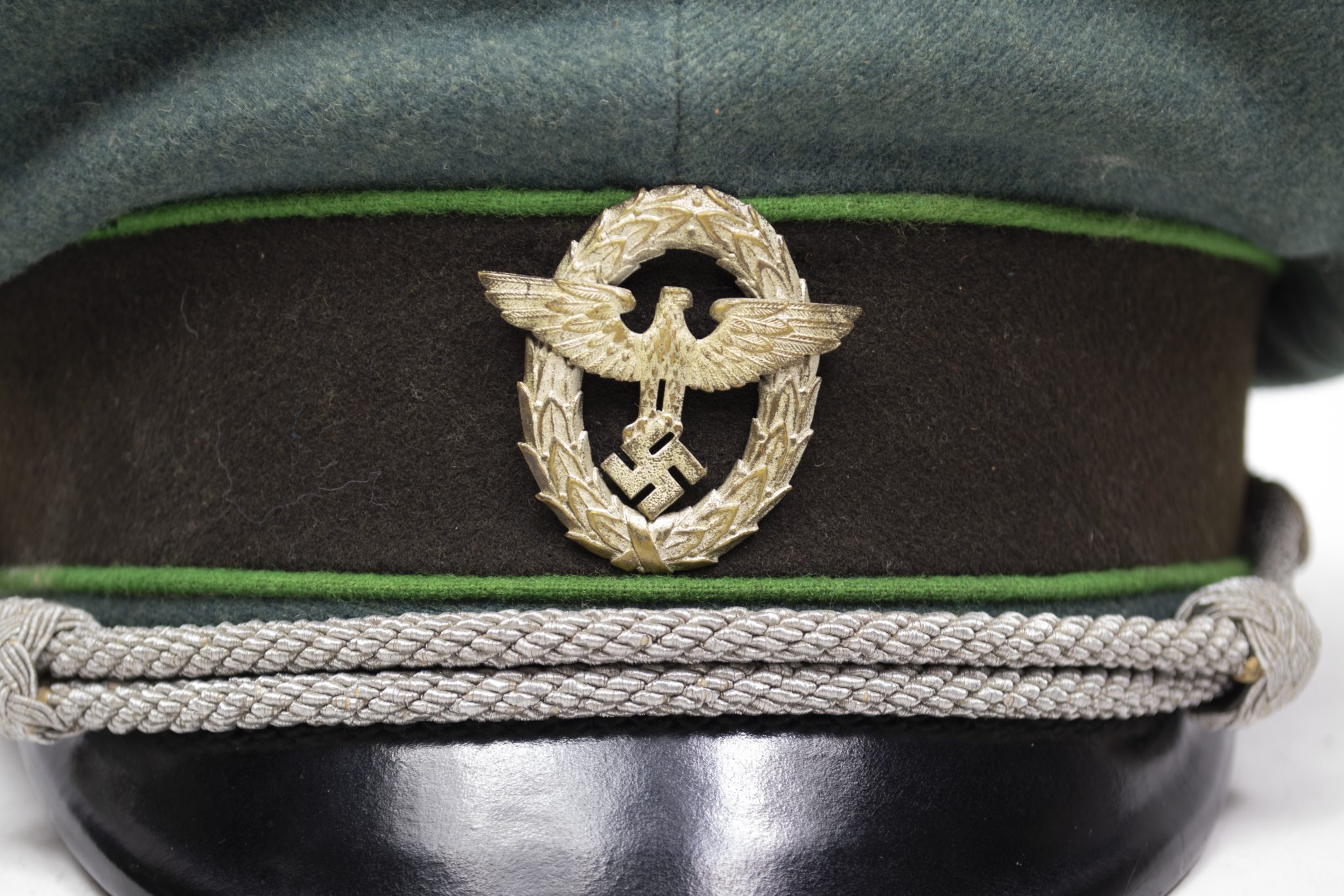 German WWII Schutzpolizei officers visor cap - Image 4
