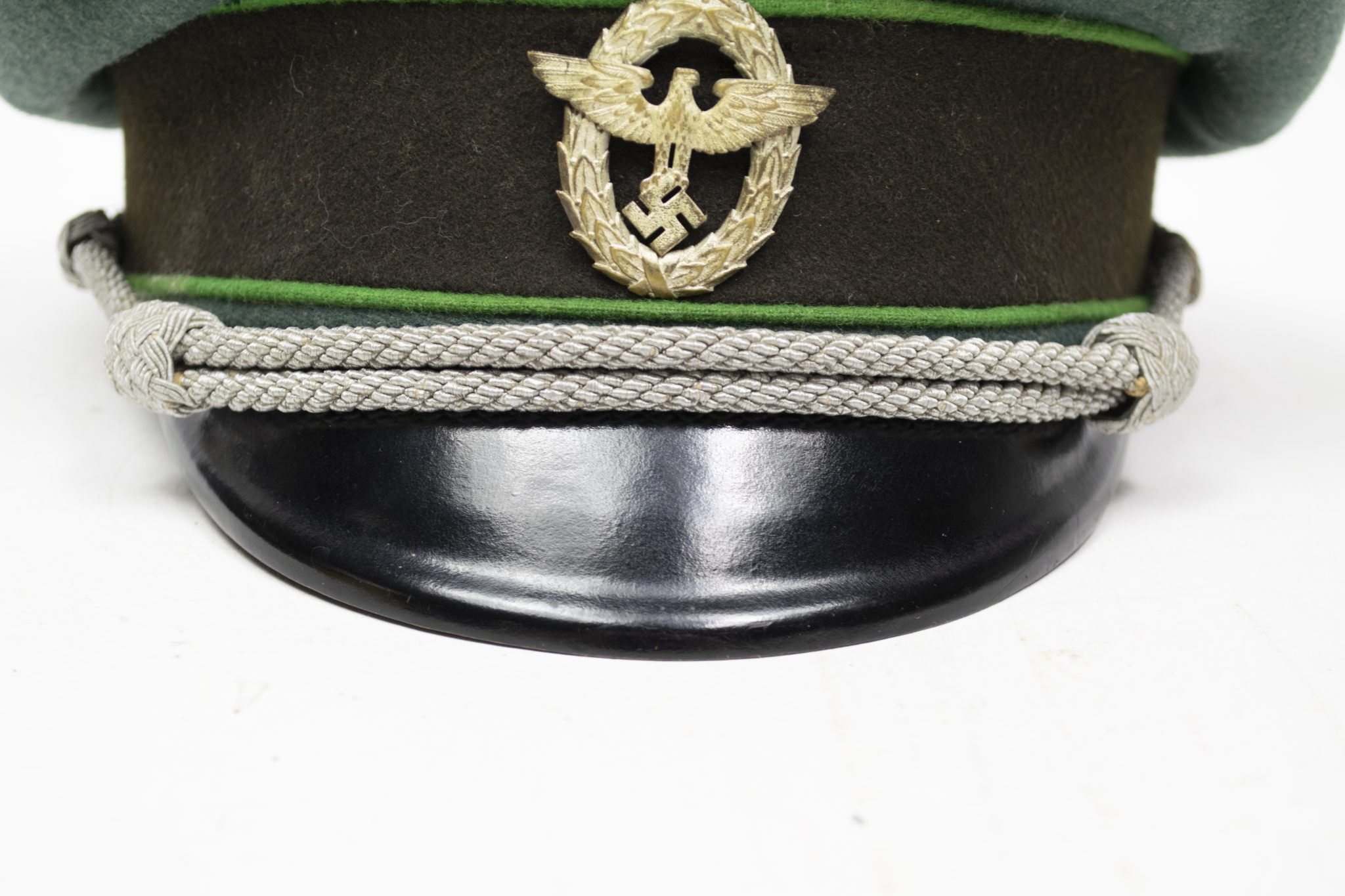 German WWII Schutzpolizei officers visor cap - Image 5