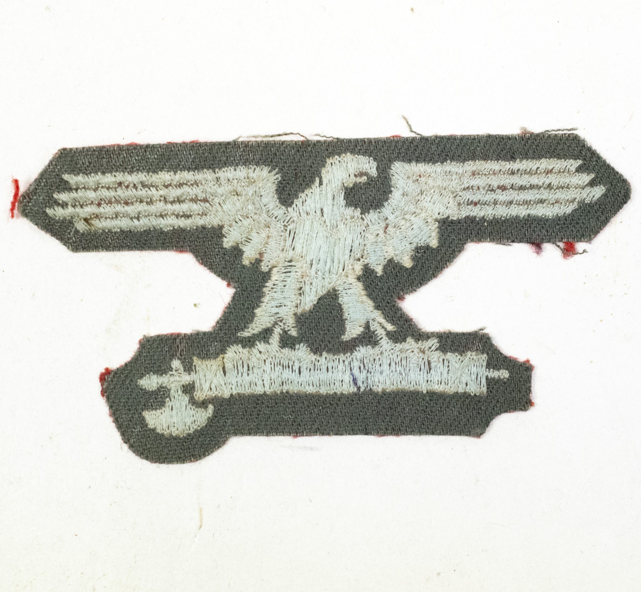 Italian Waffen-SS EmNco Volunteer sleeve eagle (green backing) (2) Italian Waffen-SS EmNco Volunteer sleeve eagle (green backing)