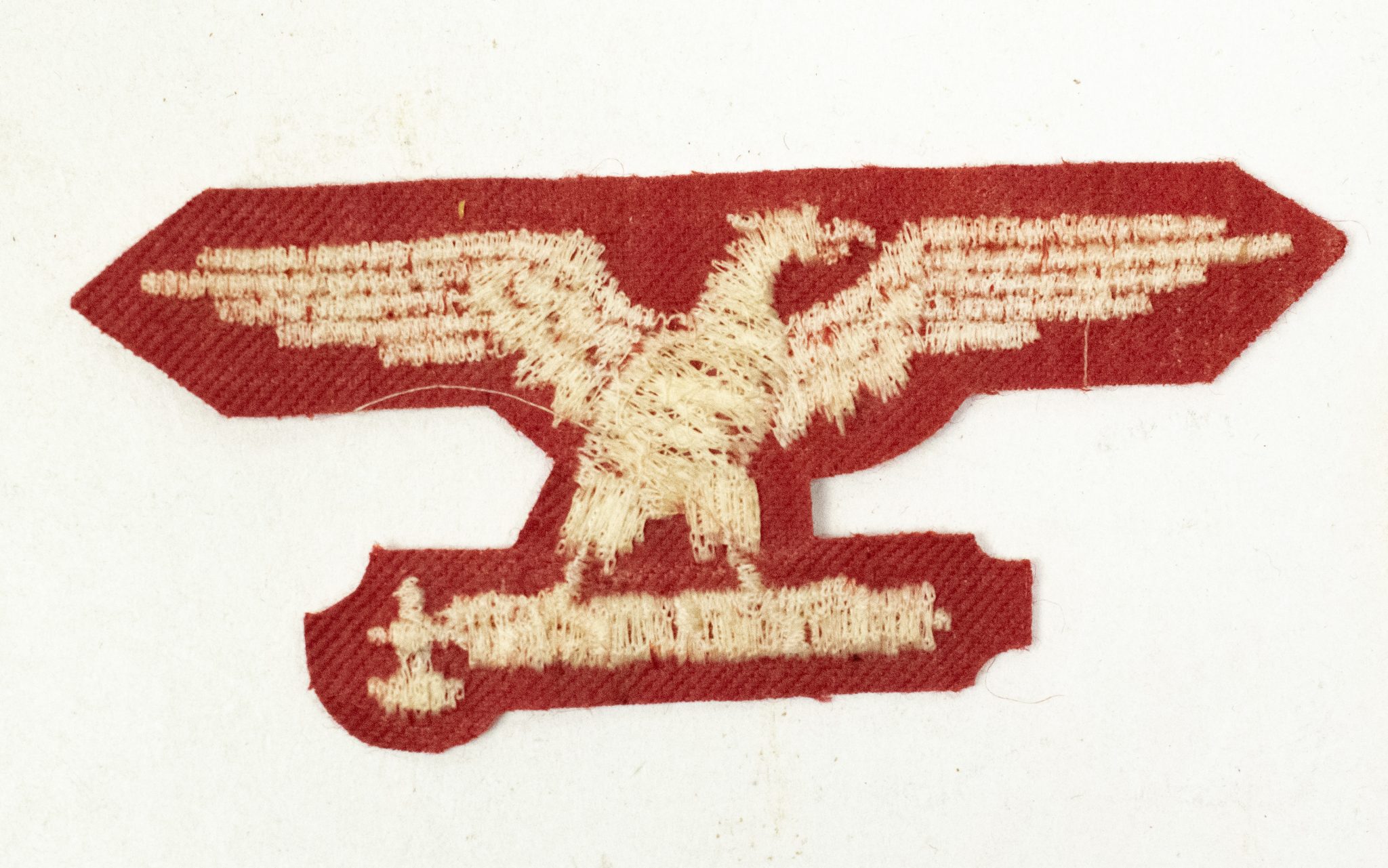 Italian Waffen-SS EmNco Volunteer sleeve eagle (late war type) (2) Italian Waffen-SS EmNco Volunteer sleeve eagle (late war type)