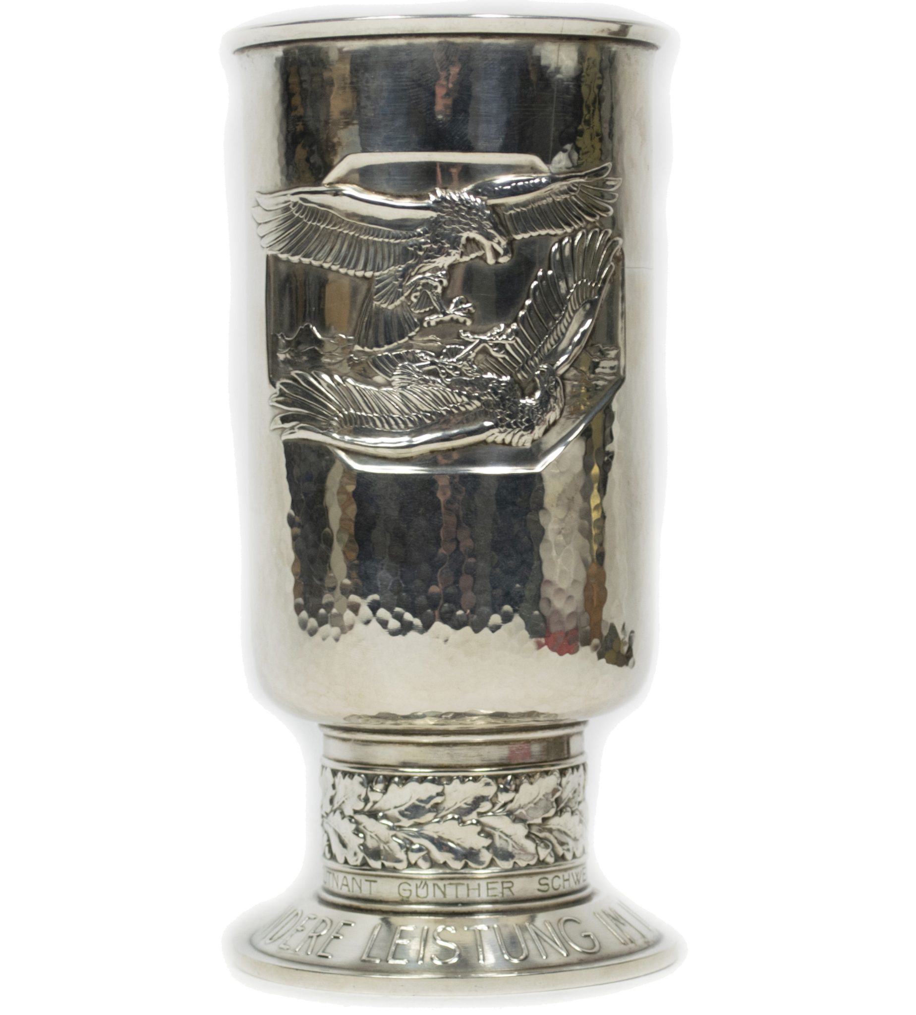 Luftwaffe (LW) Ehrenpokal to Oberleutnant Günther Schweinberger Kampf-Geschwader 3